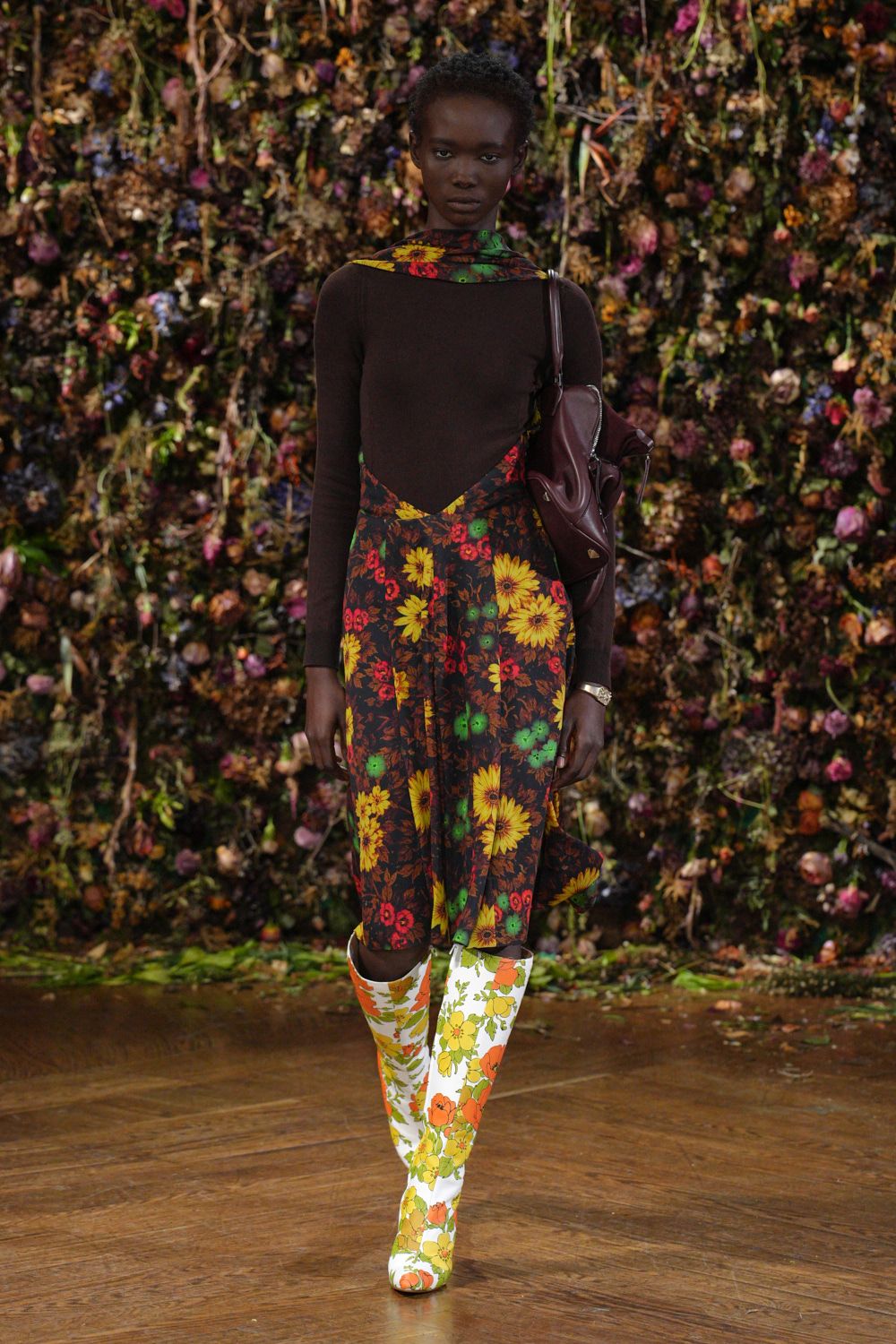 floral print midi dress
