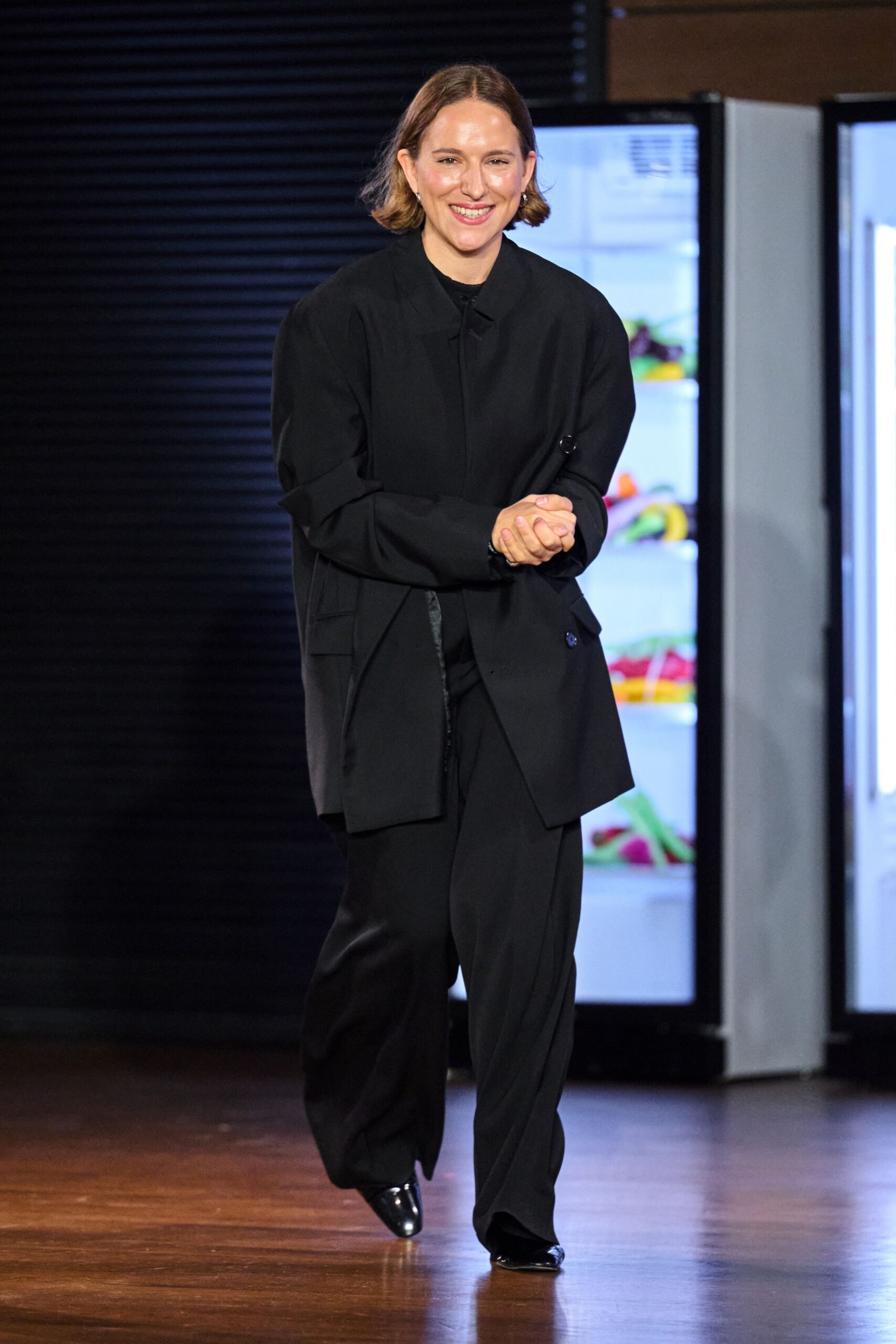 oversized black blazer