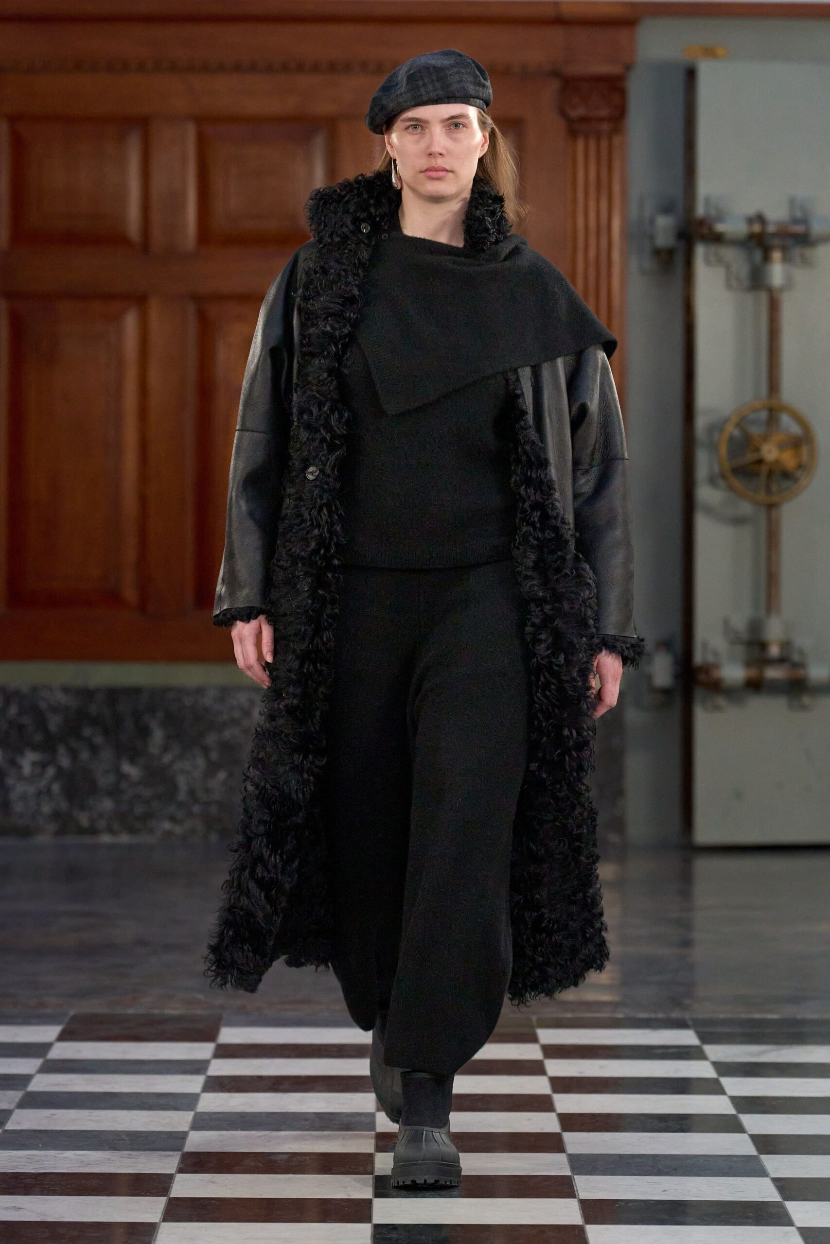 black wool hat