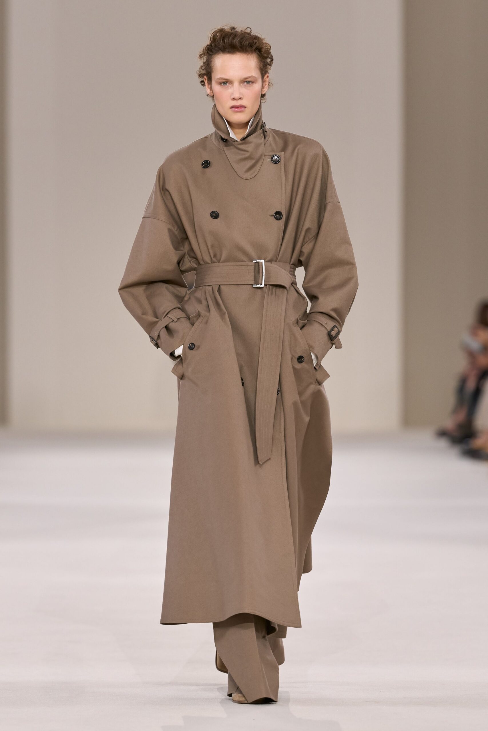 oversized belted trench coat