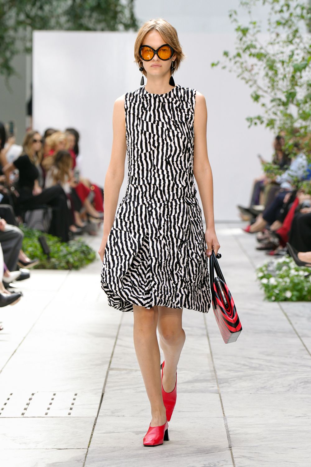 black unknown sleeveless high-neck striped ruched textured mini-dress
