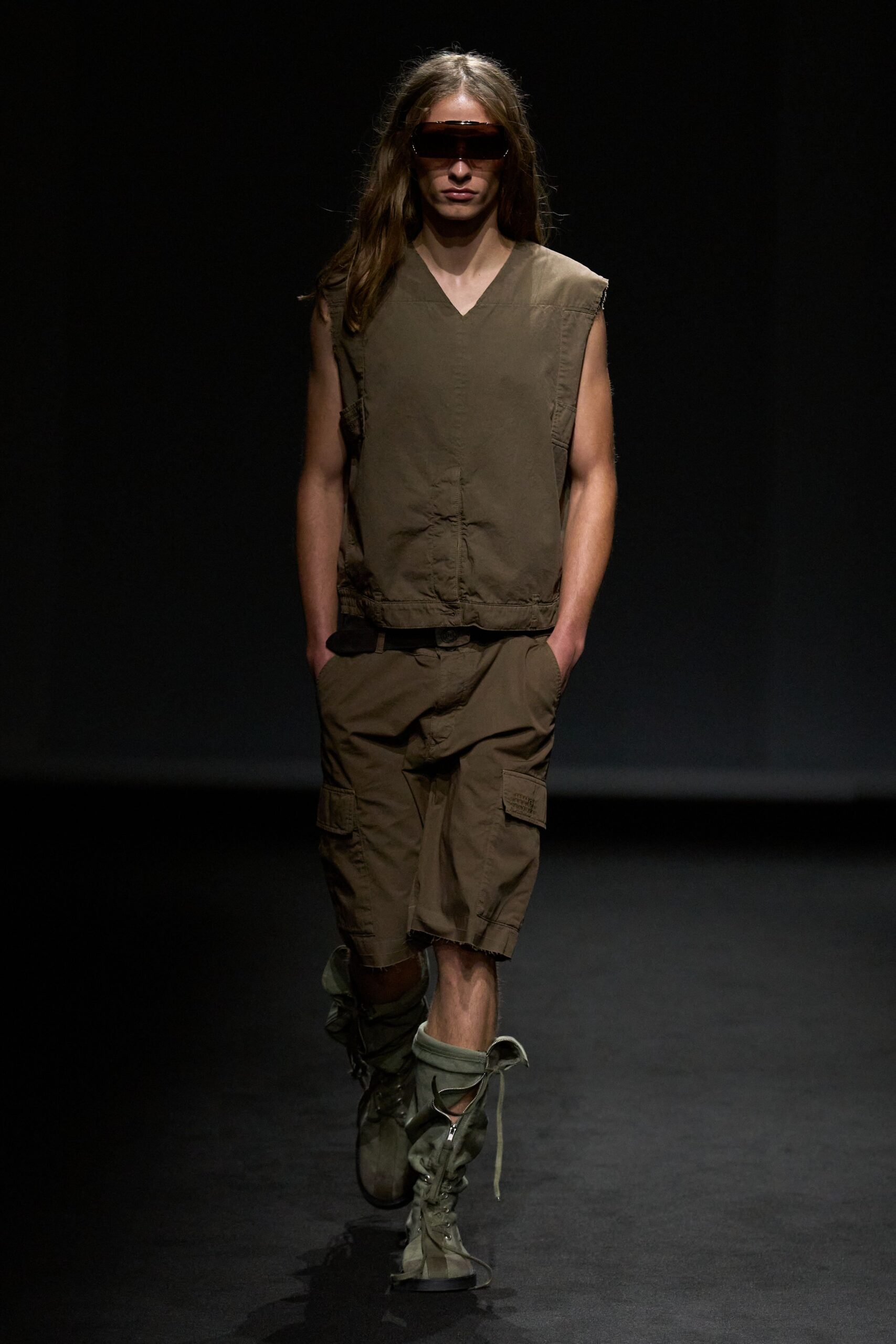 olive cargo shorts