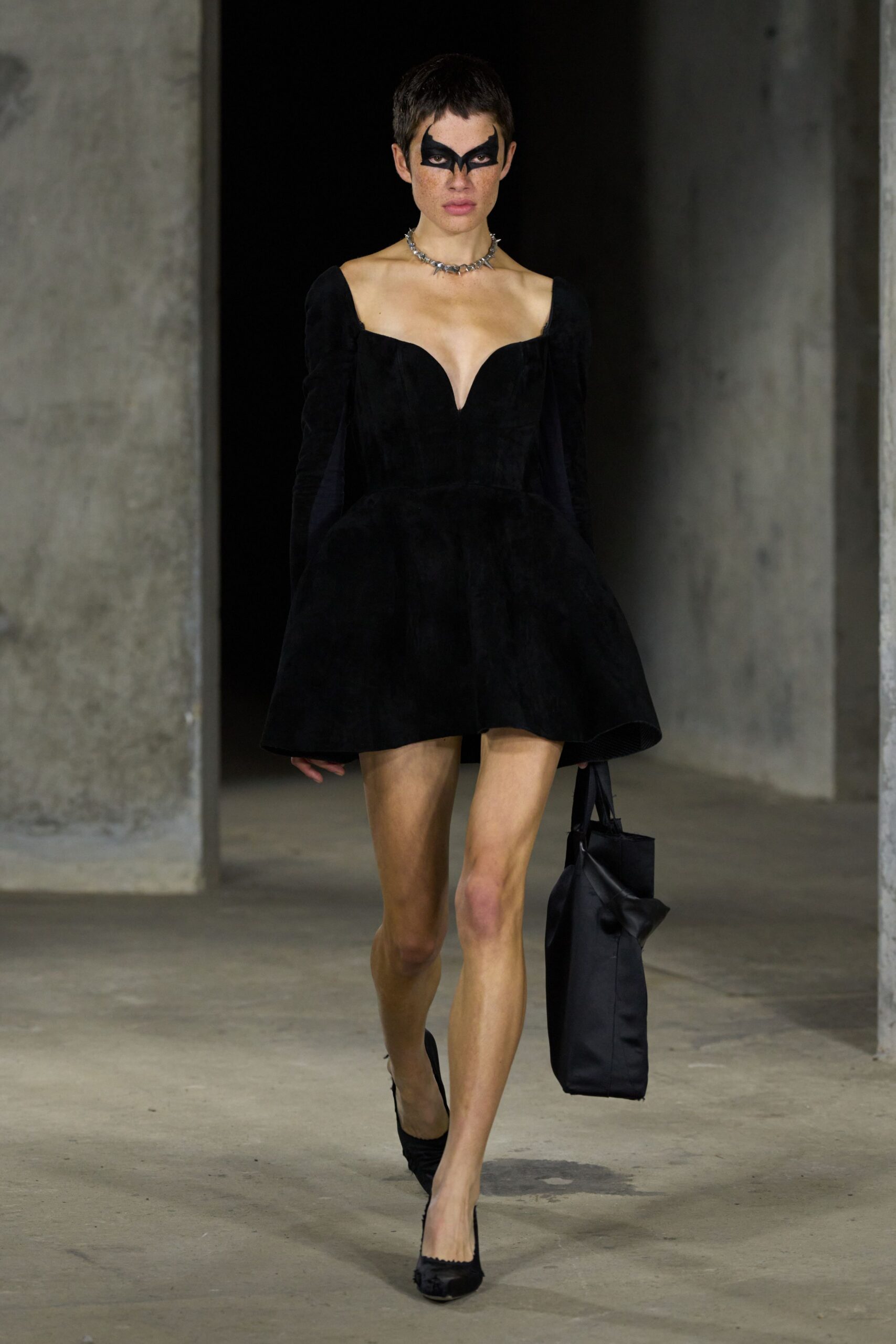 black velvet sweetheart mini dress