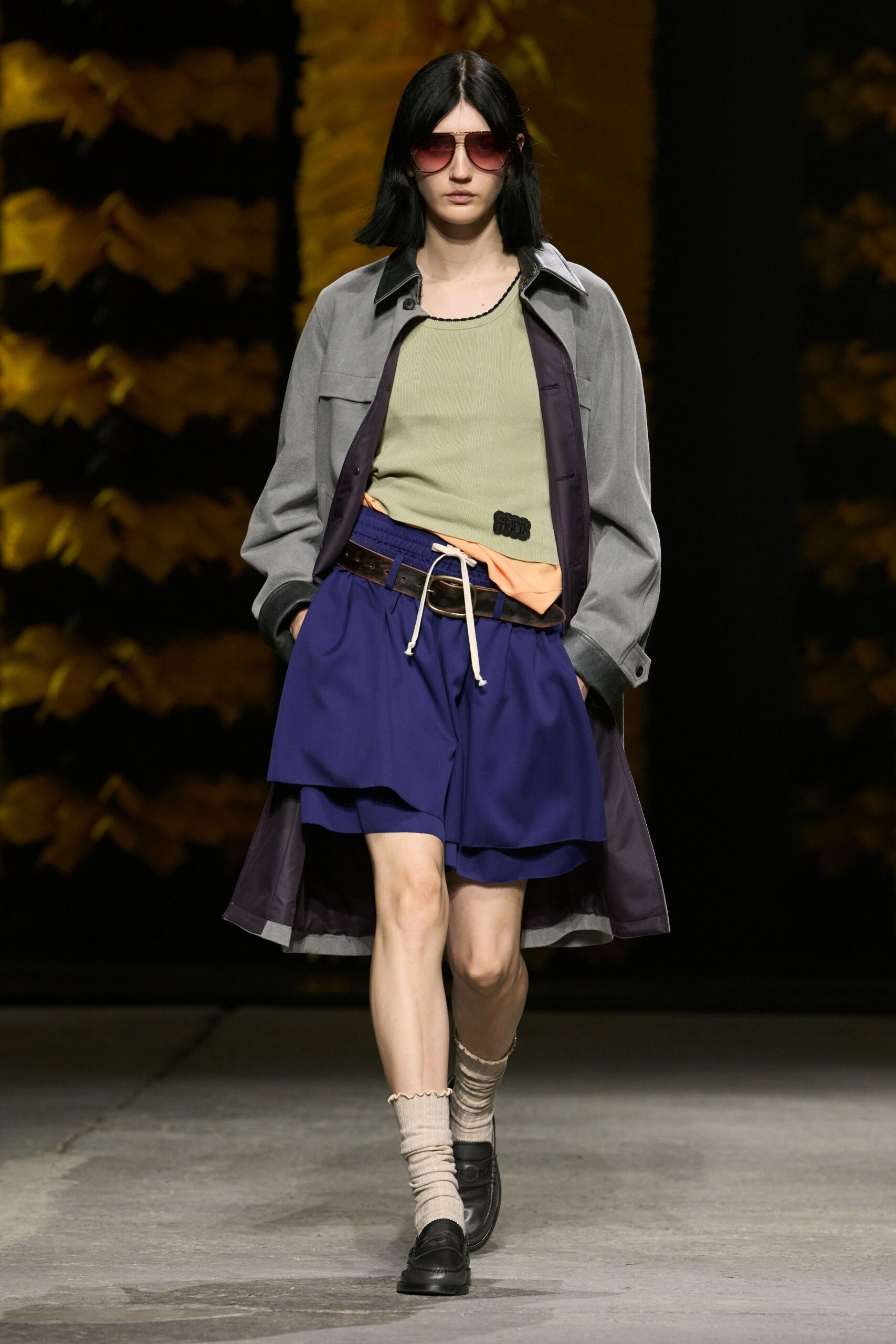 gray suede car coat