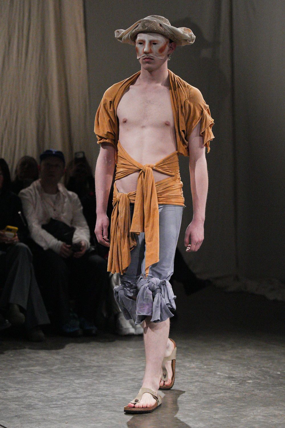 draped wrap top with sash