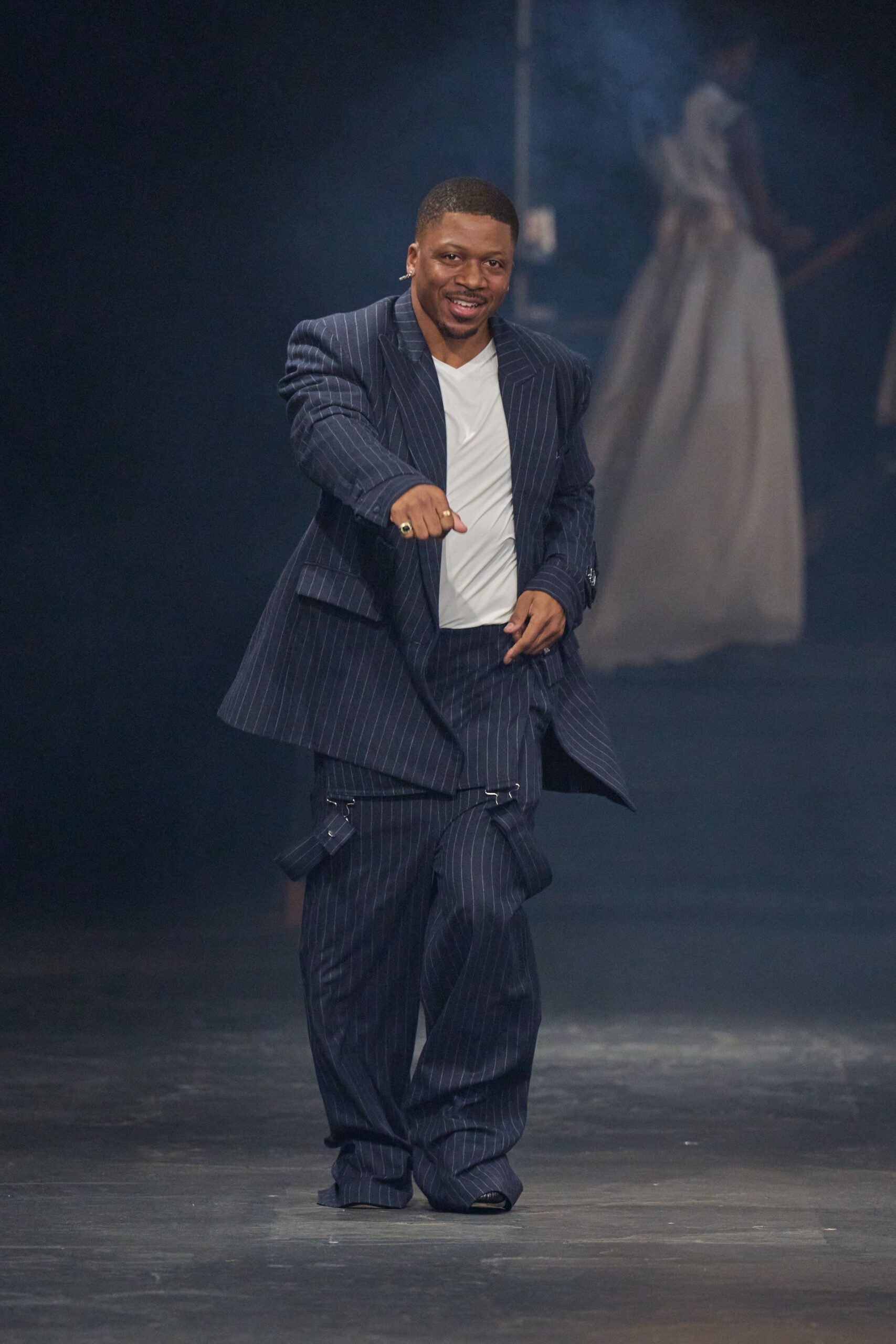 oversized pinstripe suit
