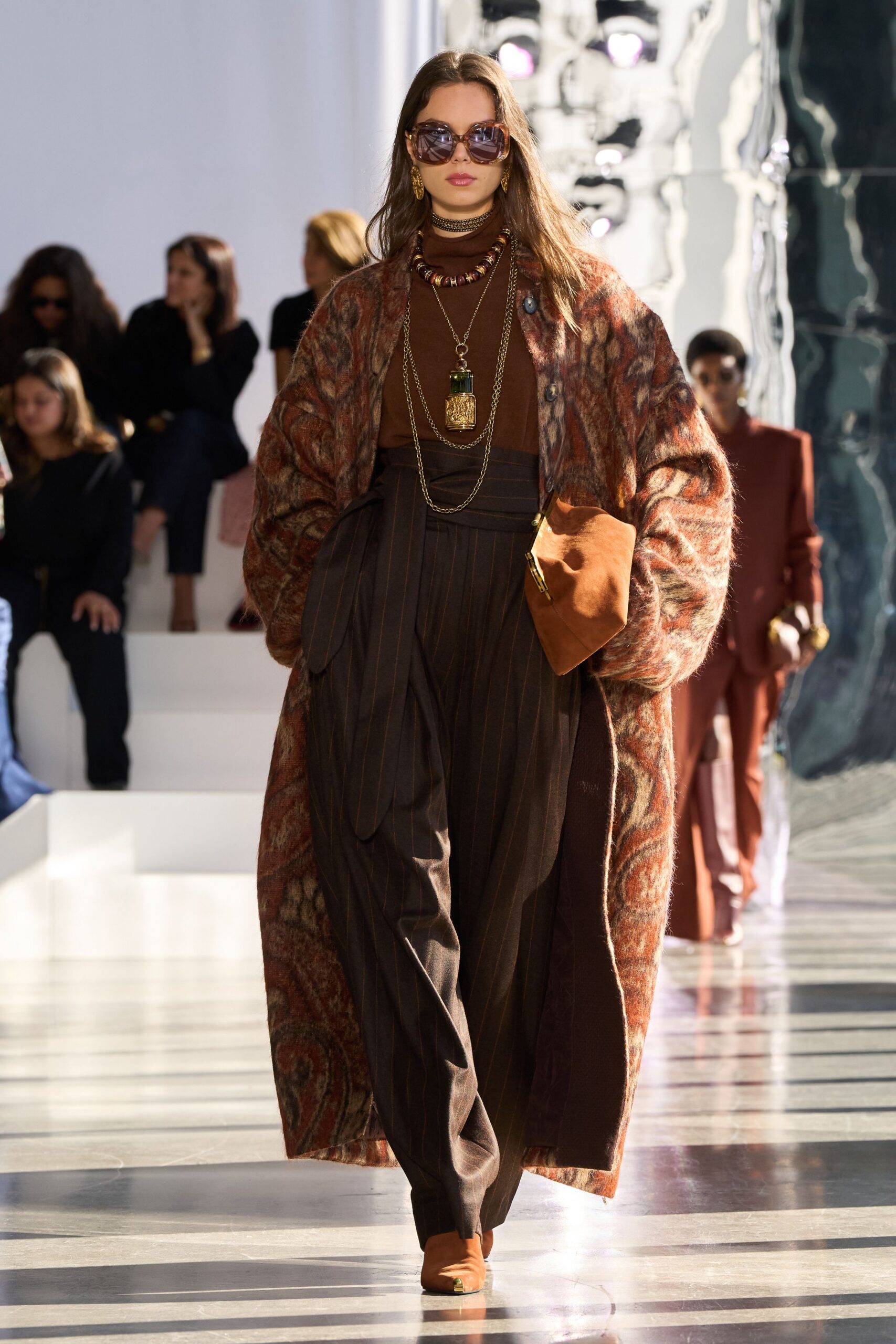 brown suede bag