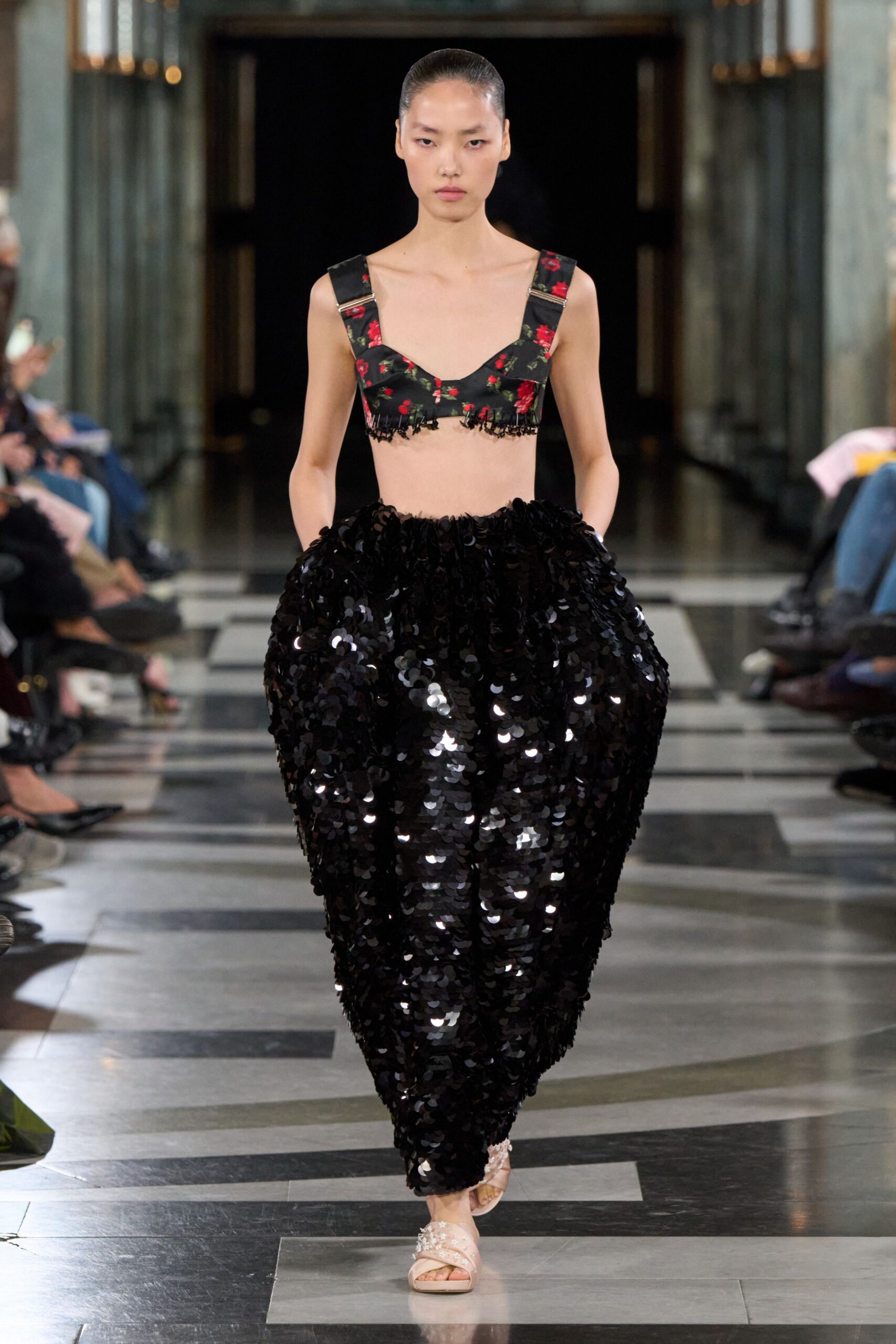 black sequin sequined shiny textured maxi skirt