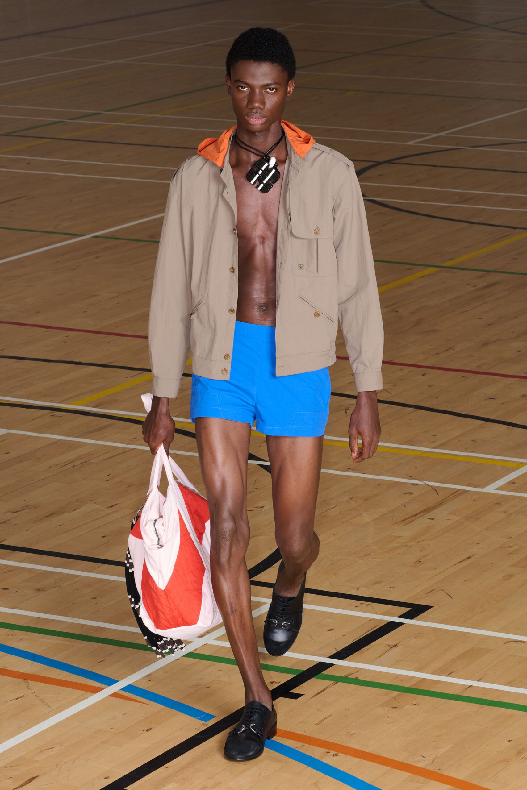 beige hooded utility jacket