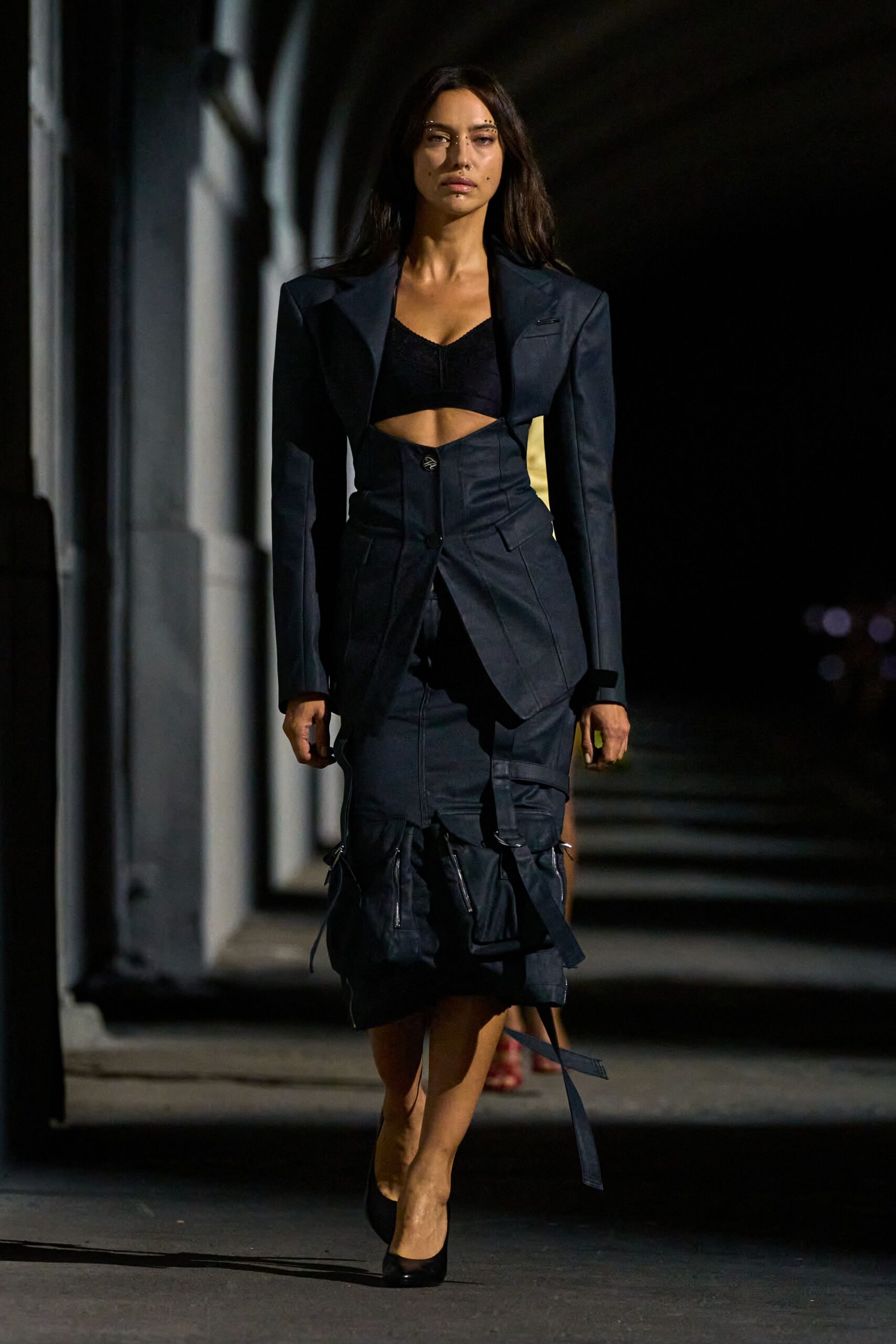 cropped cutout blazer