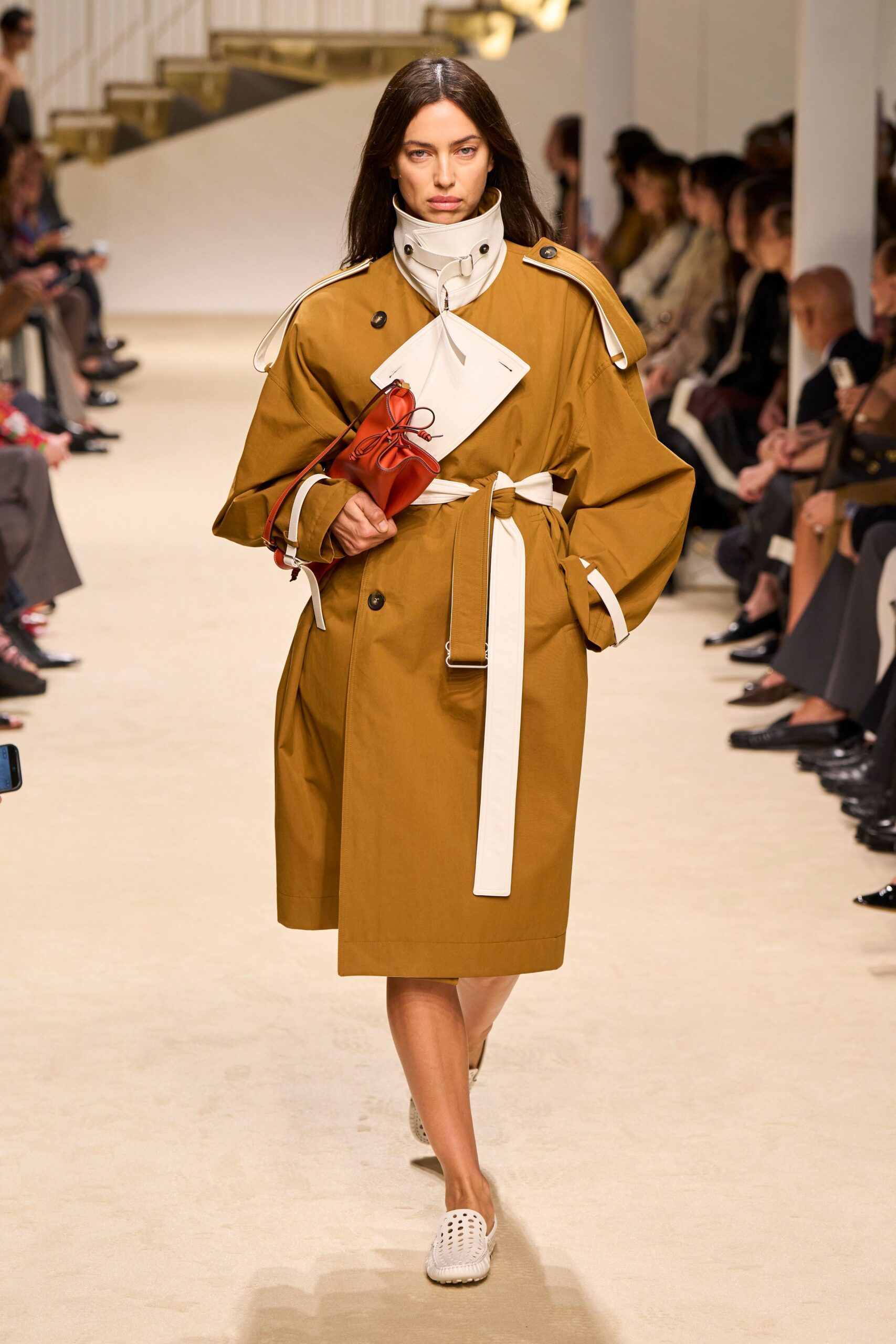 oversized belted trench coat