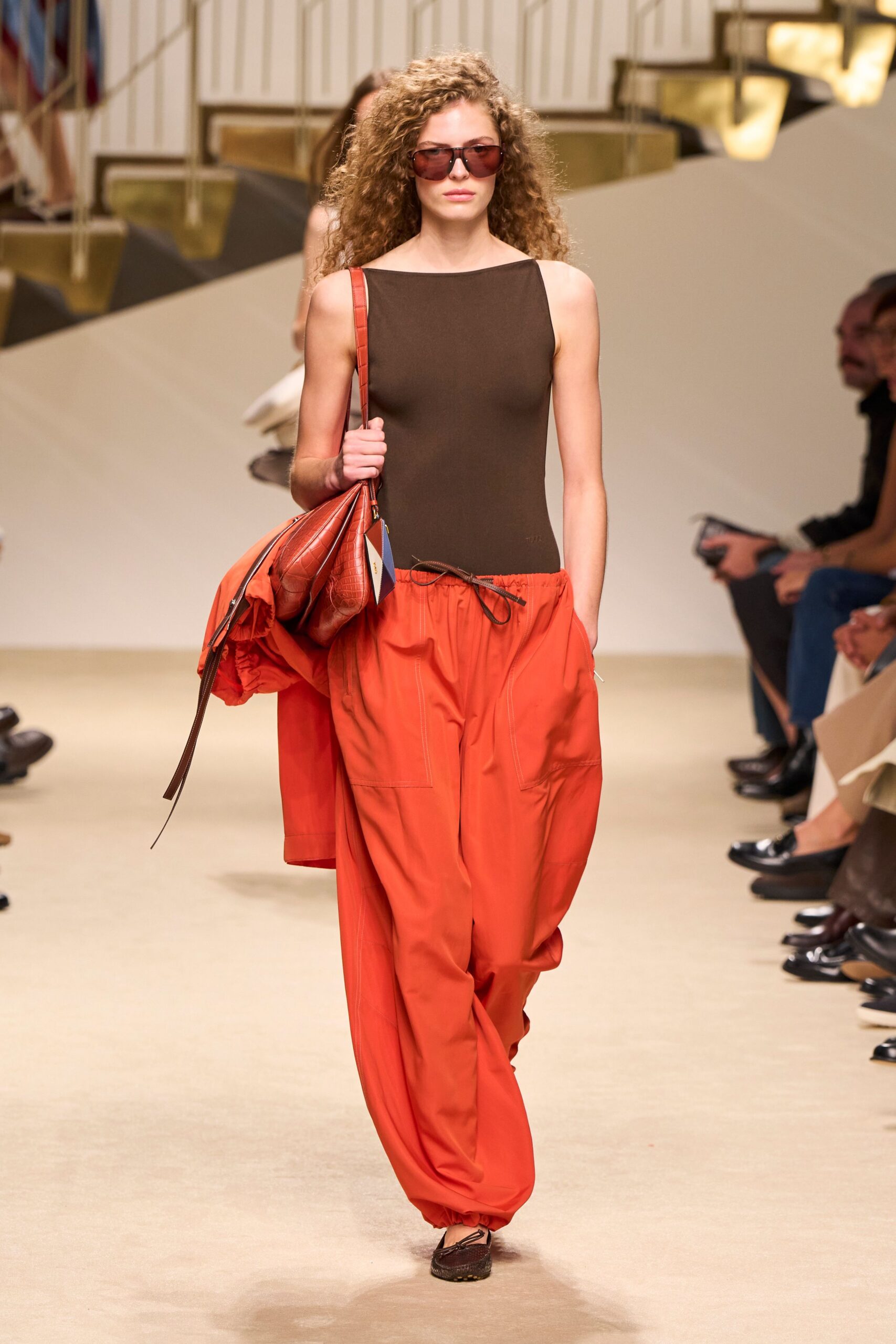 orange parachute pants