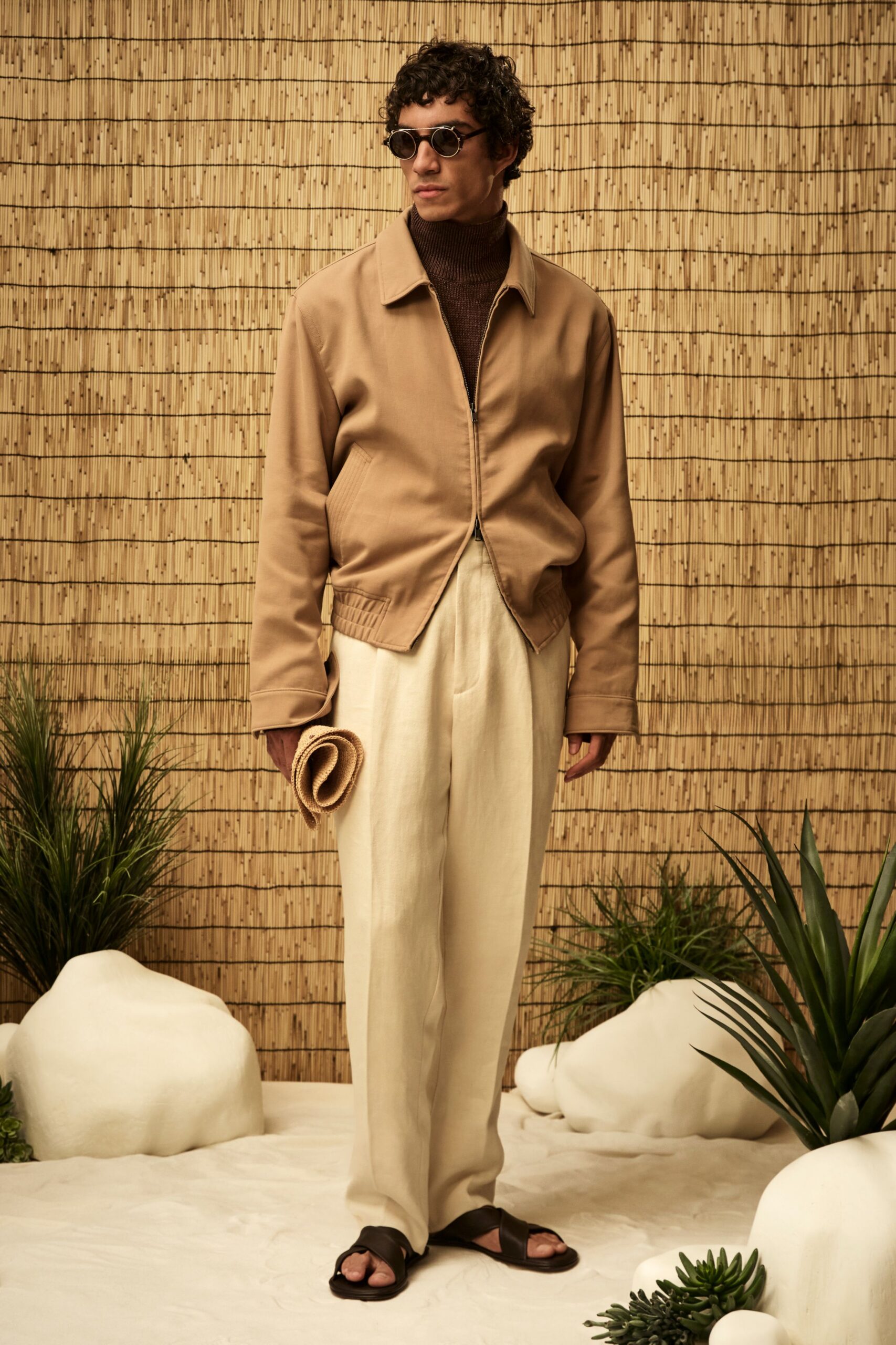 tan bomber jacket
