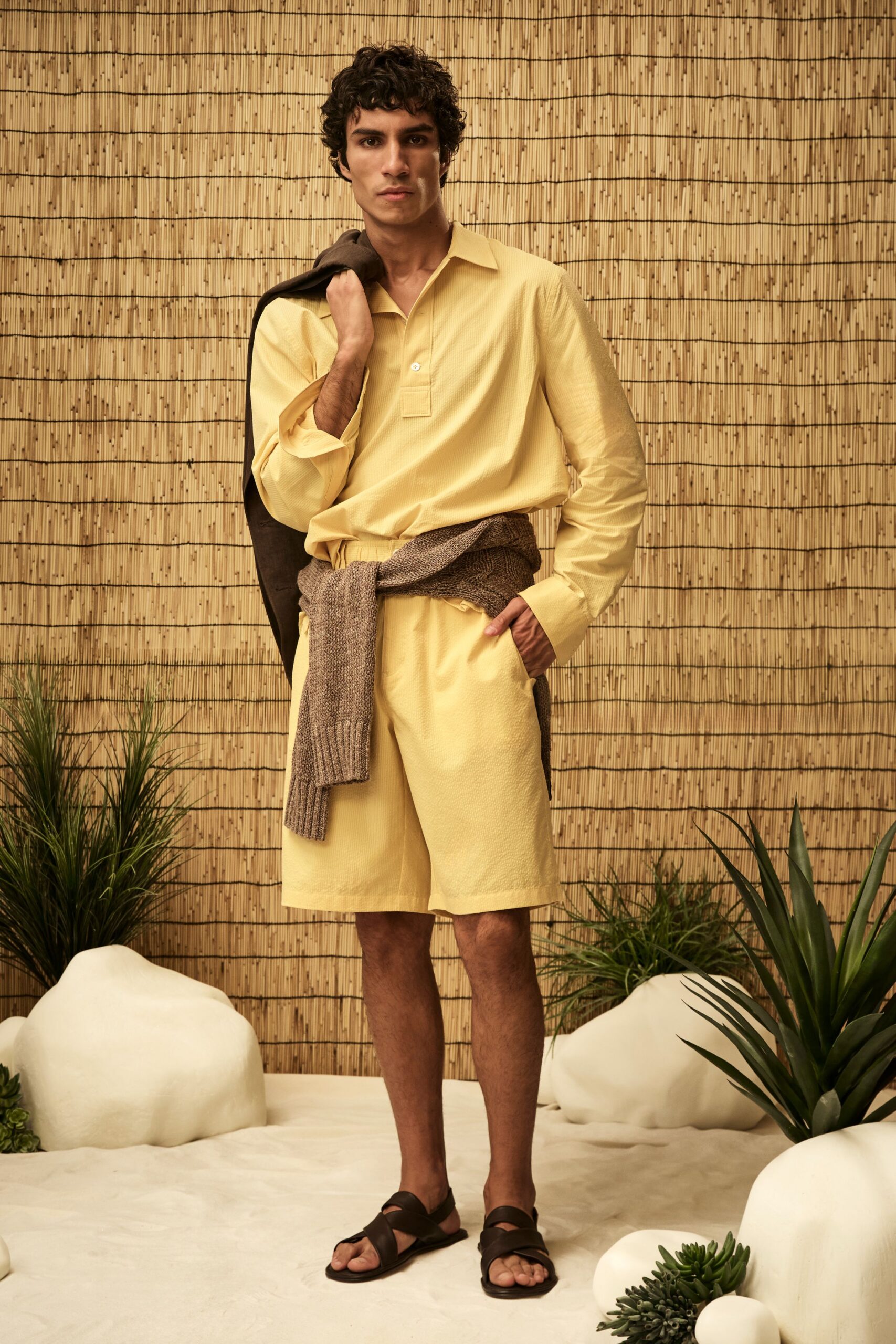 yellow popover shirt