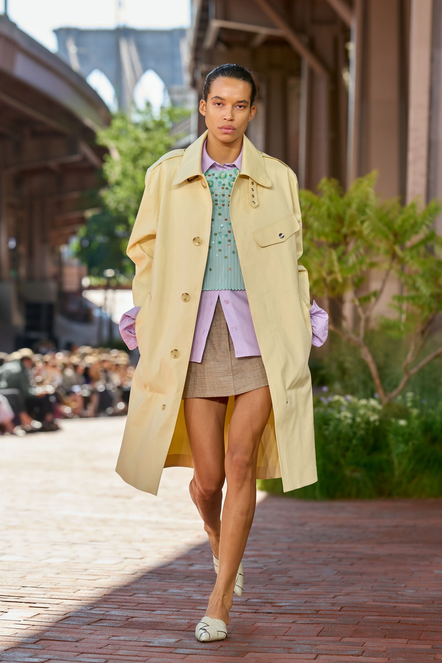 oversized yellow car coat