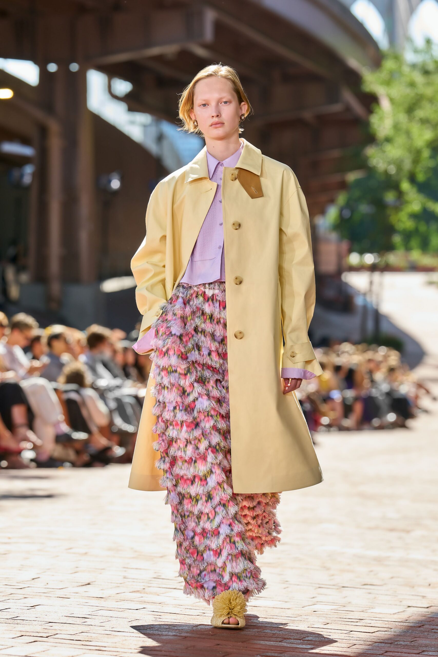 yellow car coat