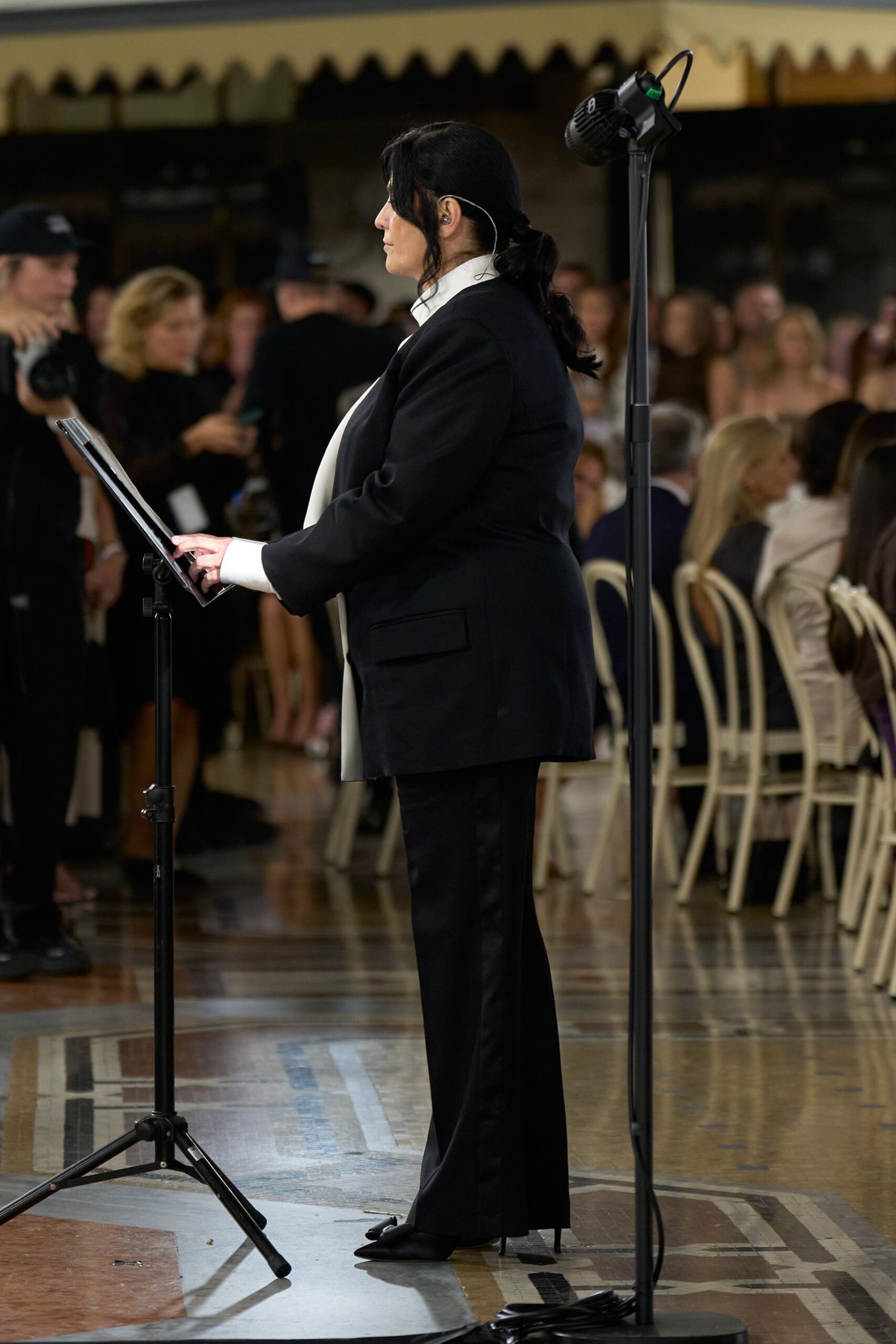 black tailored blazer