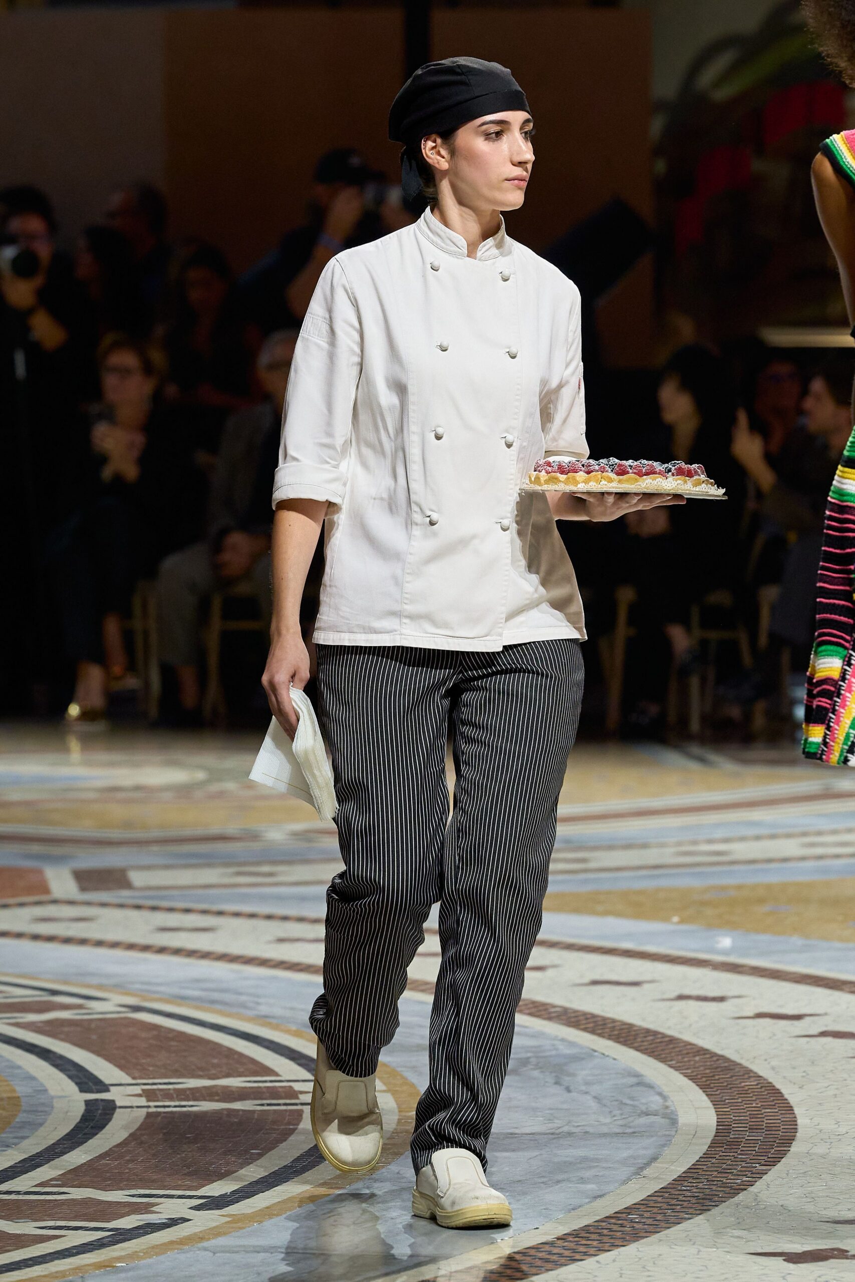 white chef jacket