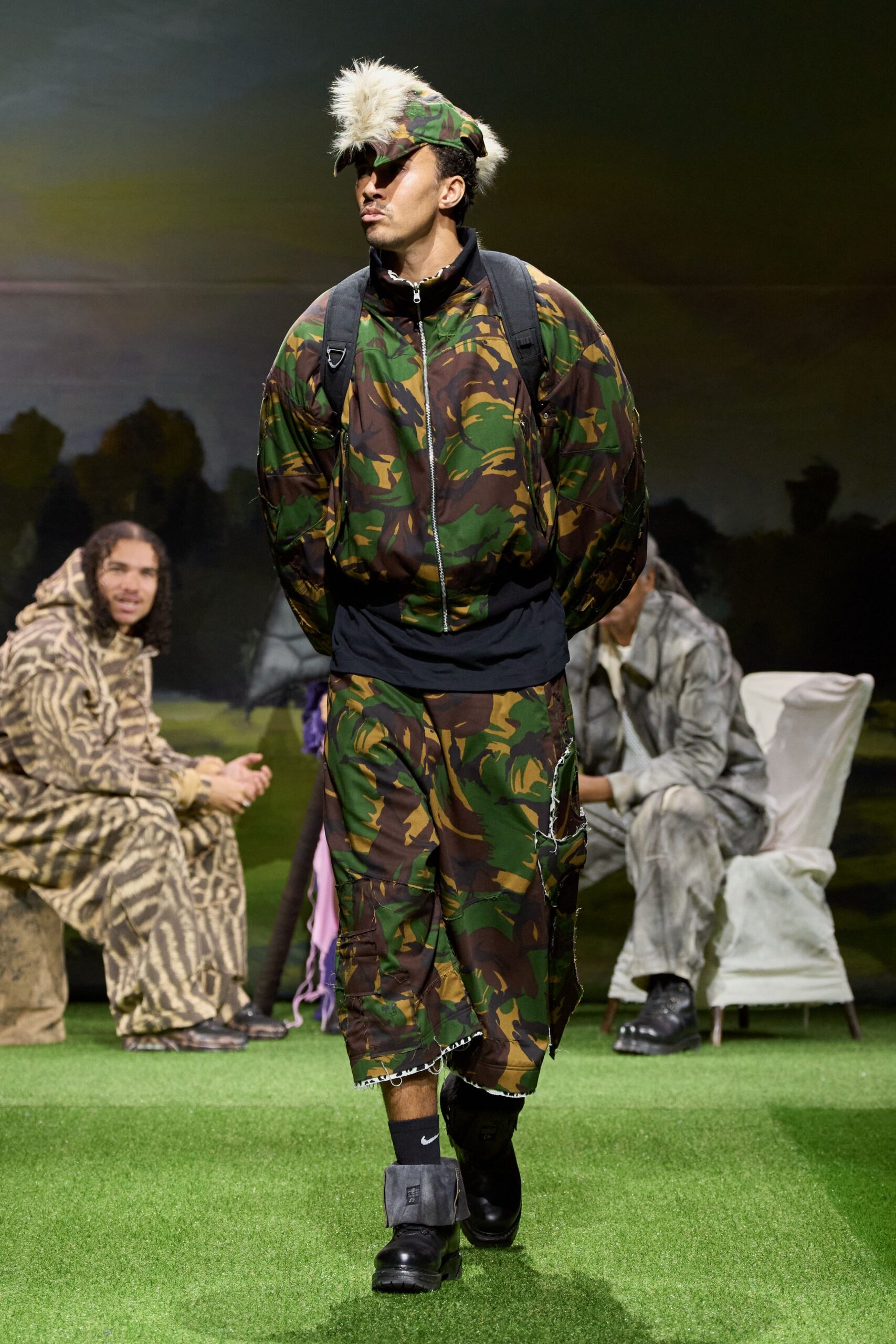 camouflage bomber jacket