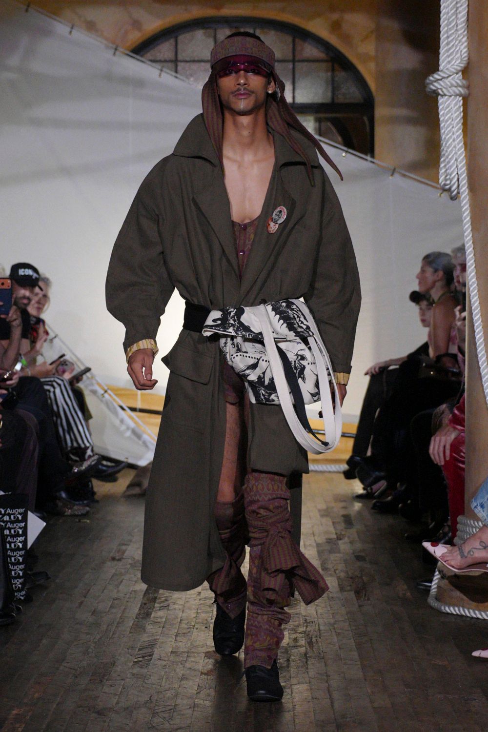 oversized belted maxi coat