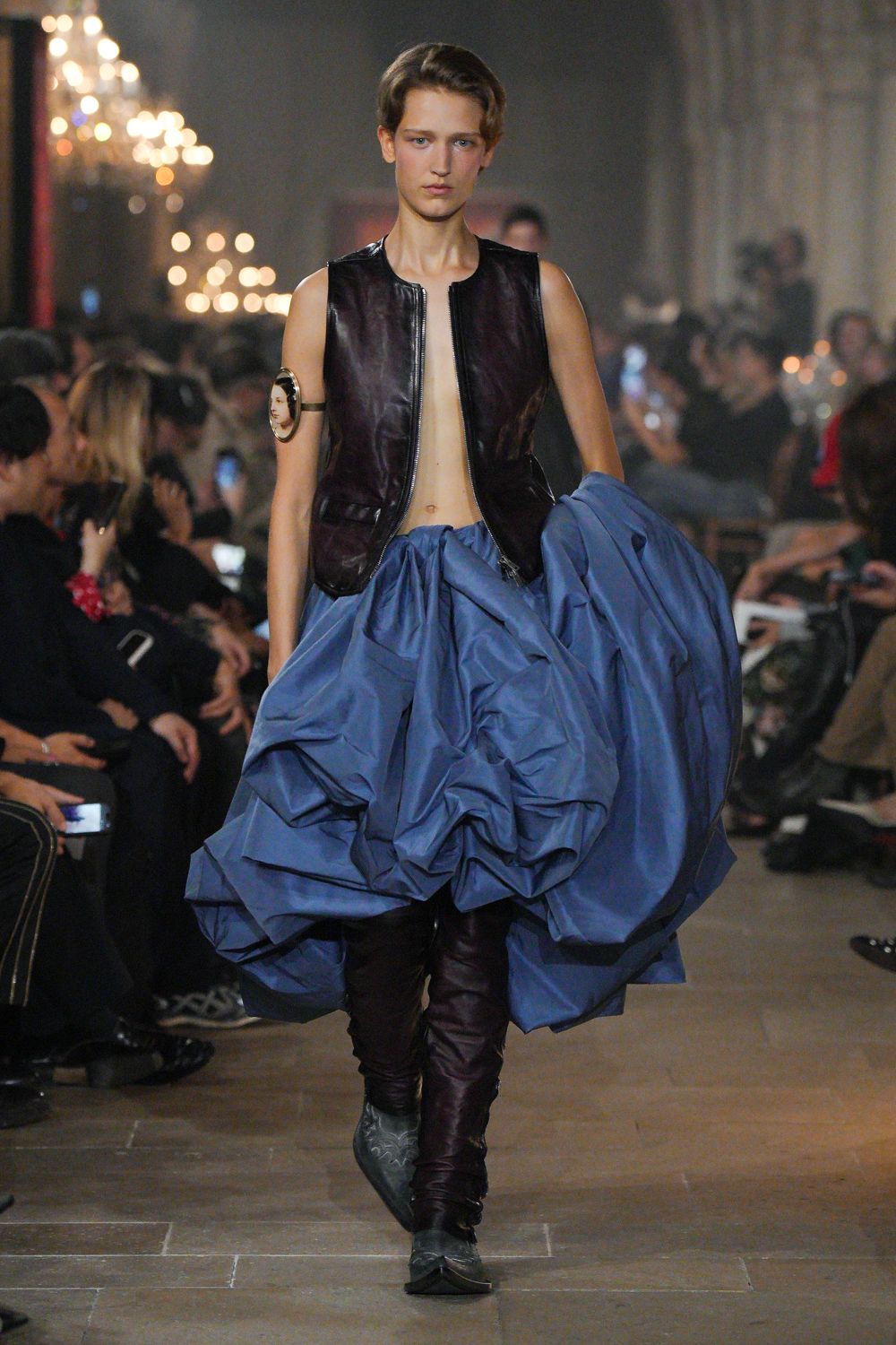 blue bubble skirt