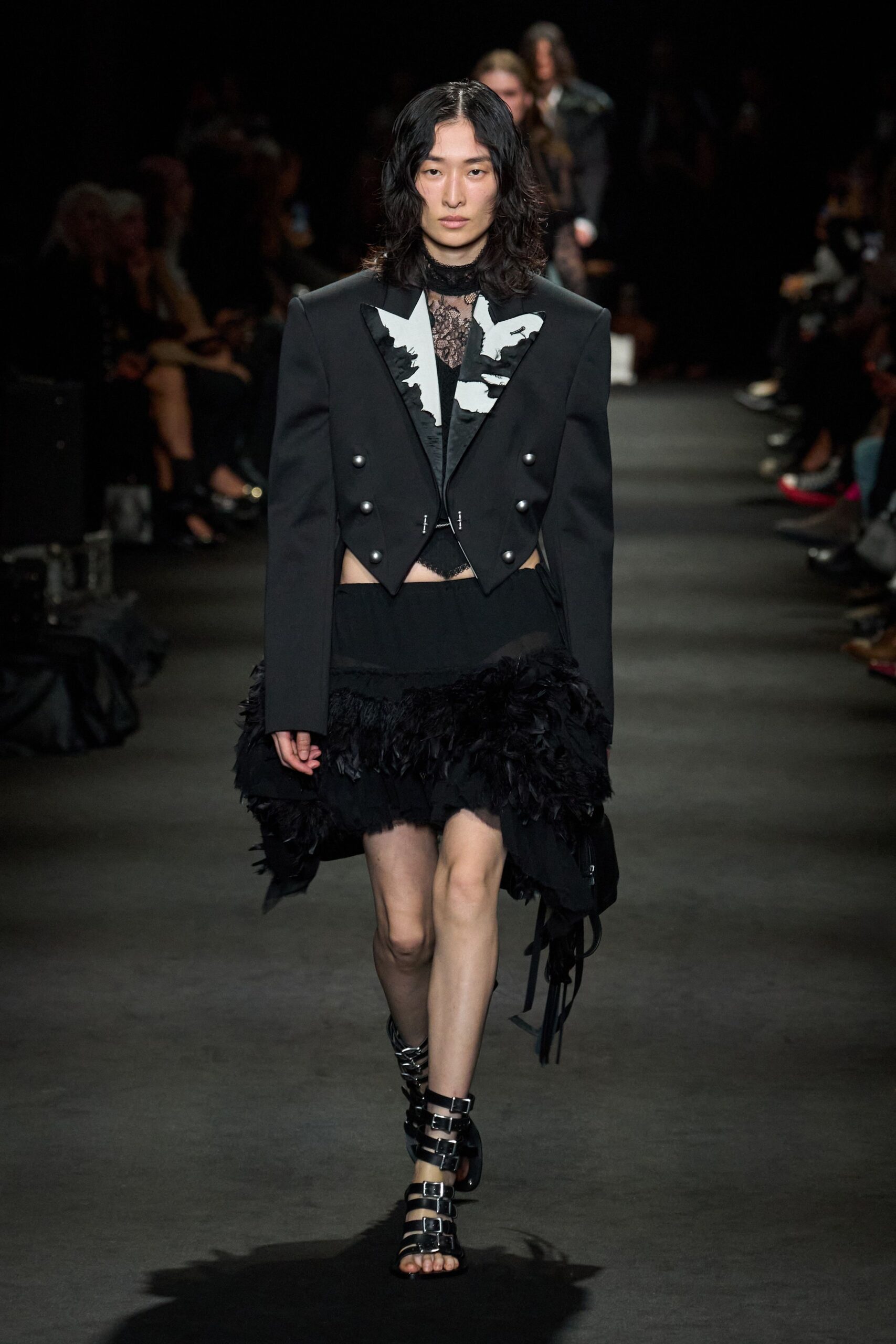 cropped tailcoat blazer