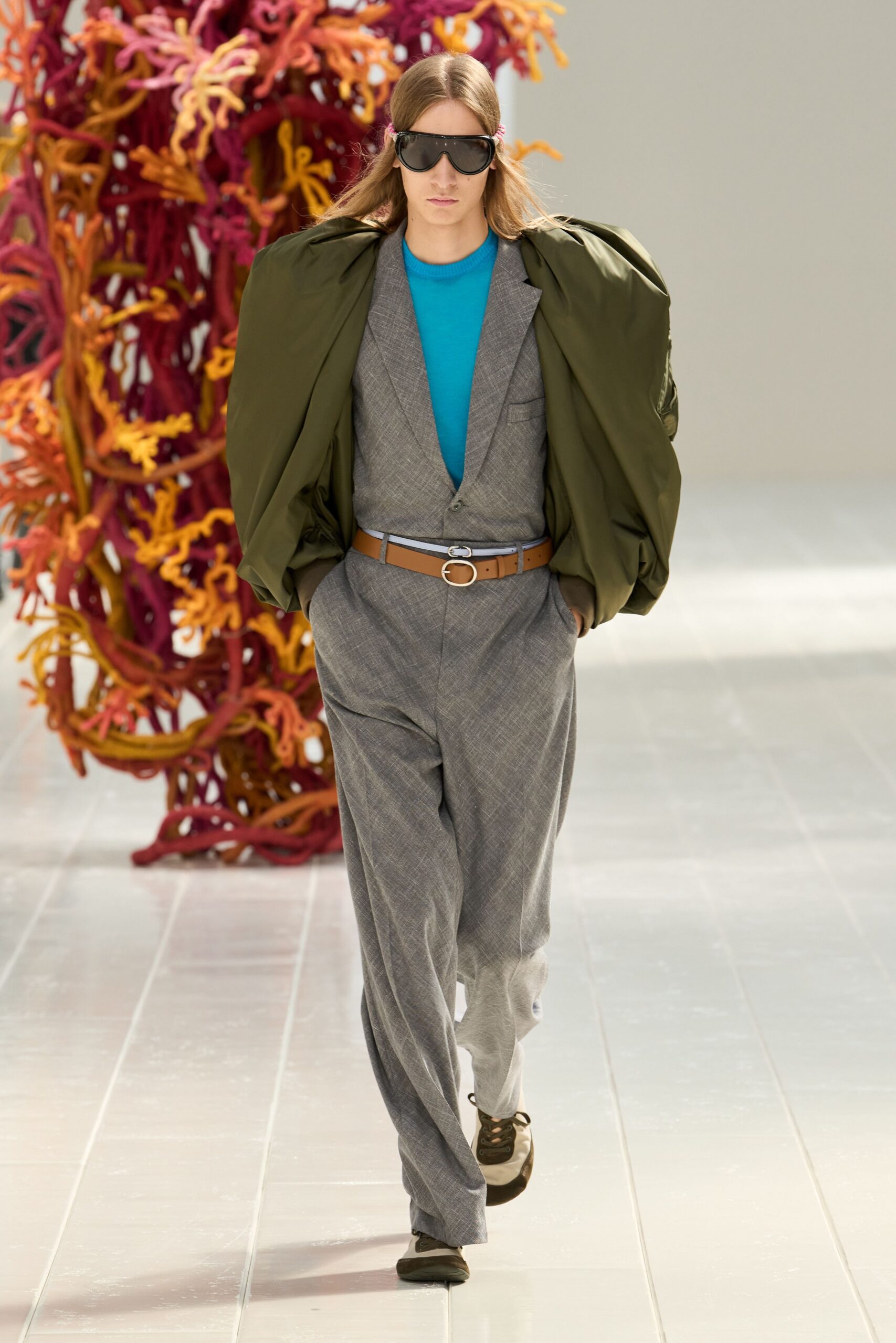gray tailored vest and trousers