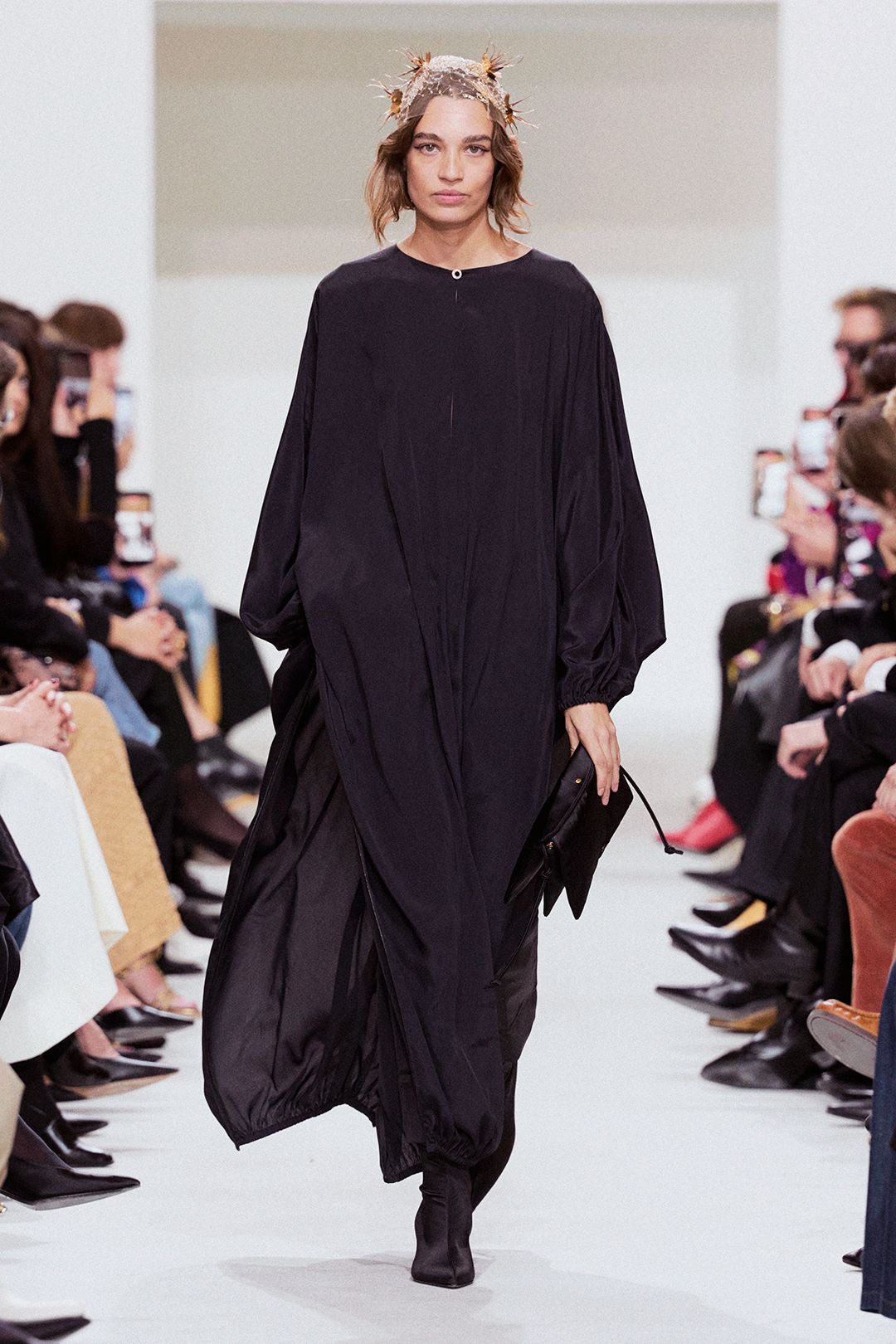 black caftan evening gown