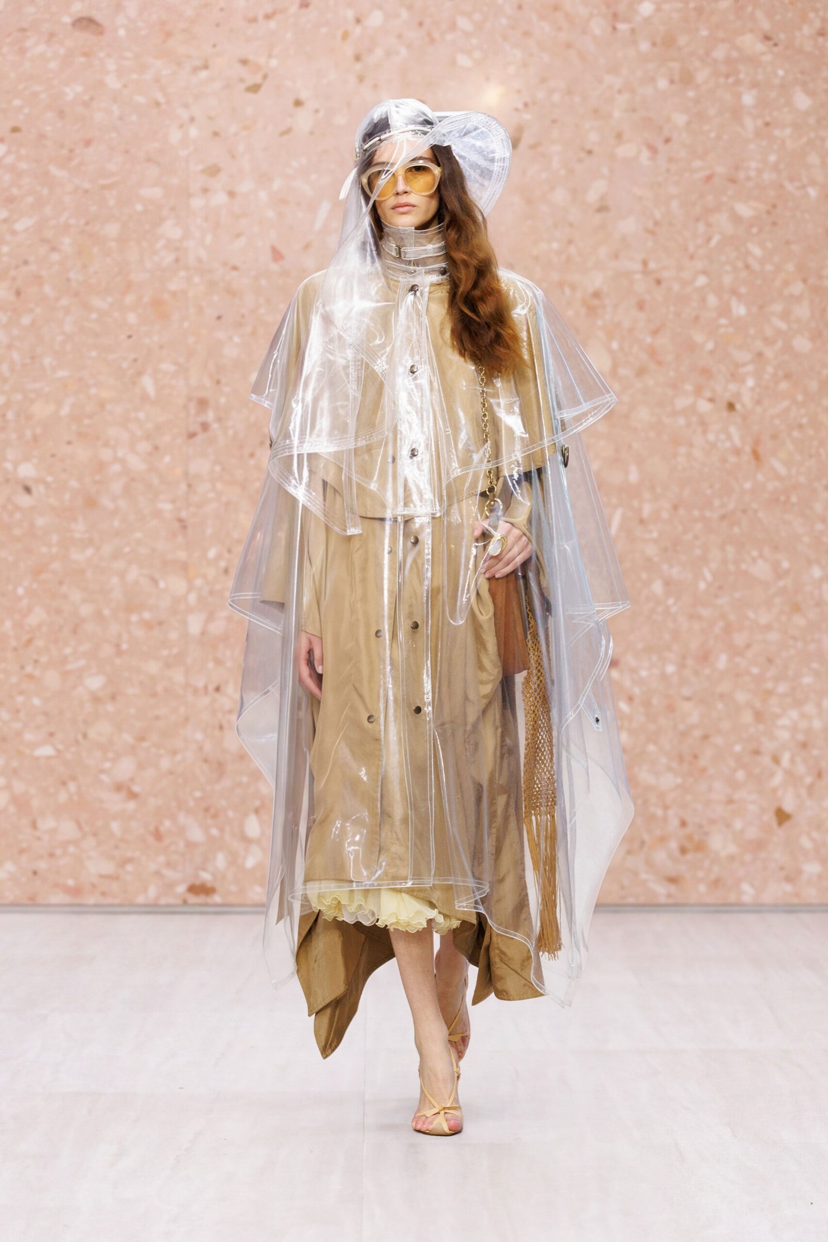 clear vinyl rain cape