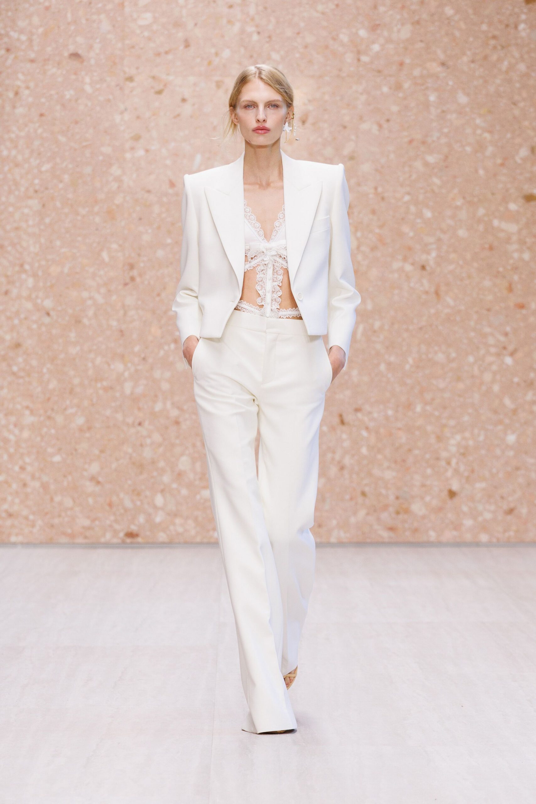 cropped white tuxedo jacket