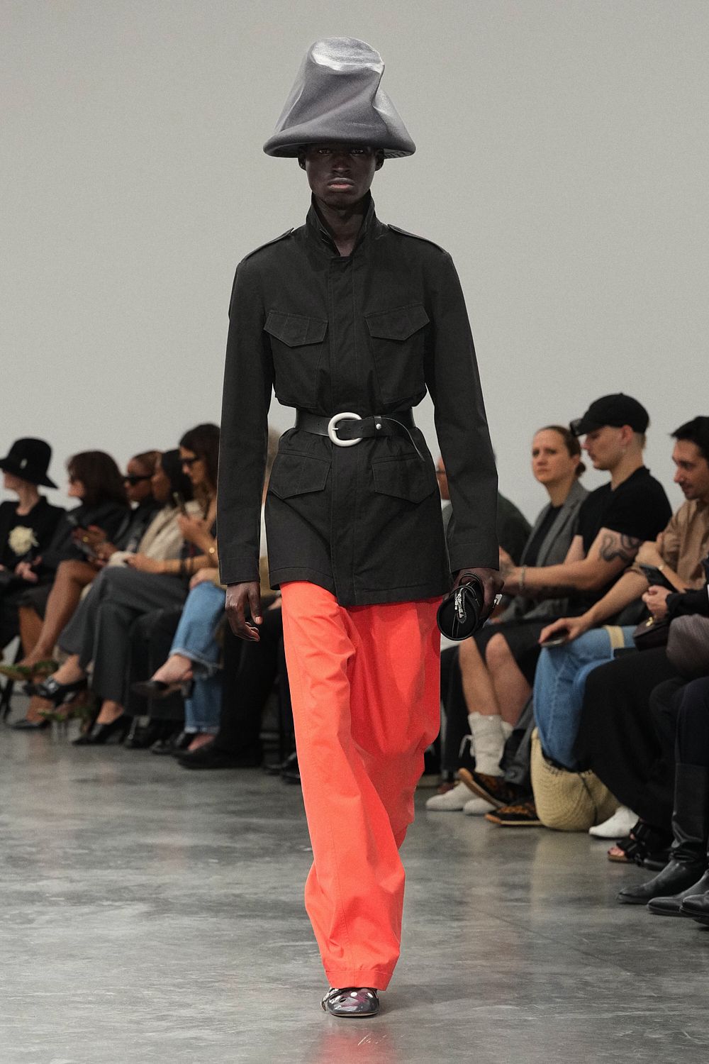 black belted safari jacket