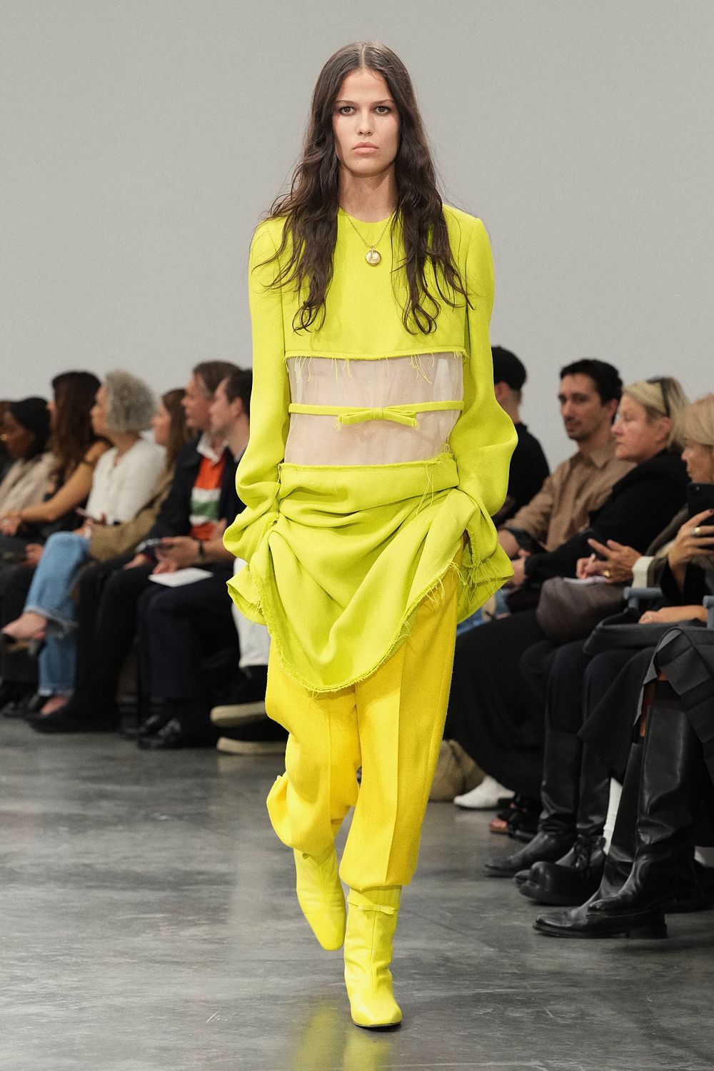 neon cutout mesh-panel top