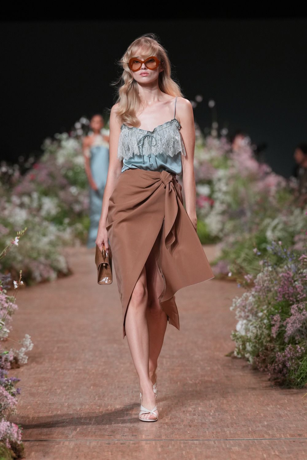 brown leather bag