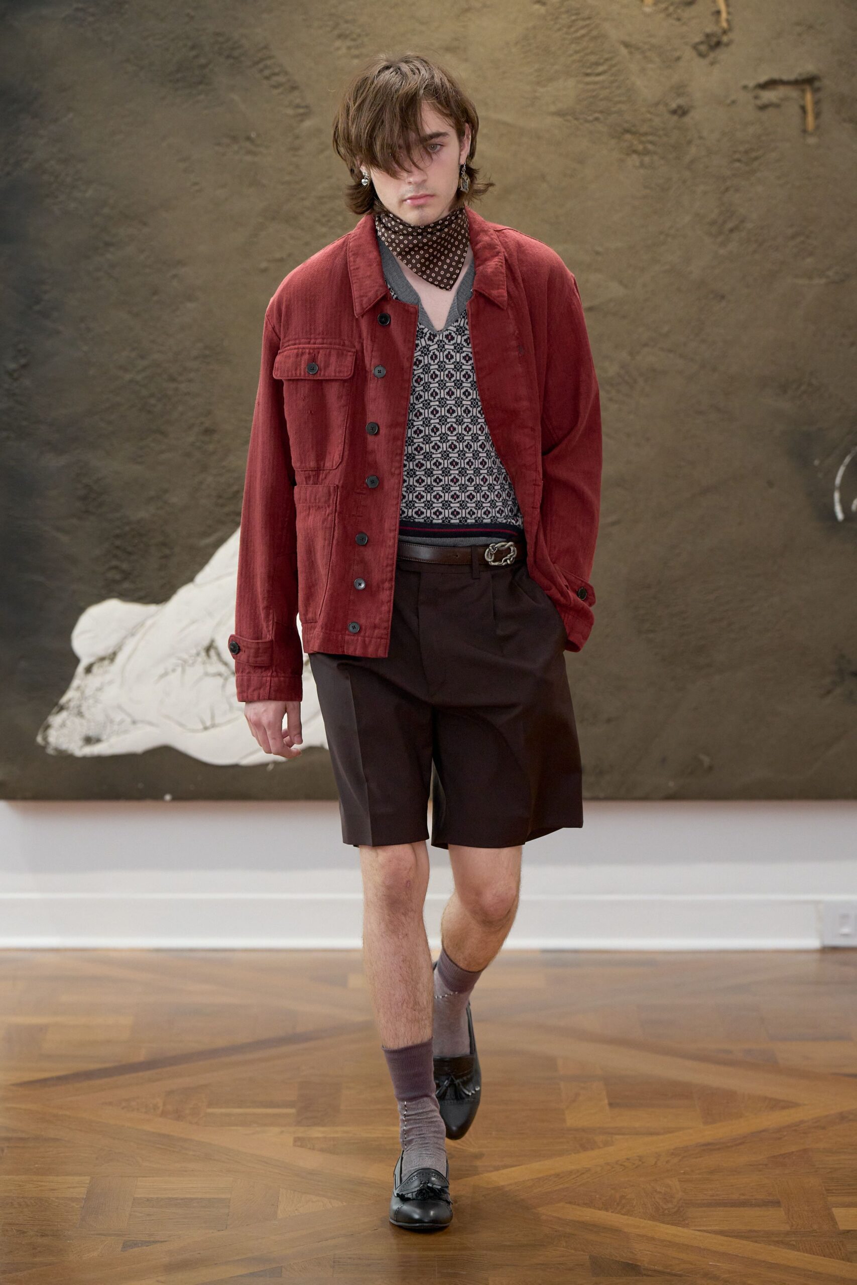 red workwear jacket
