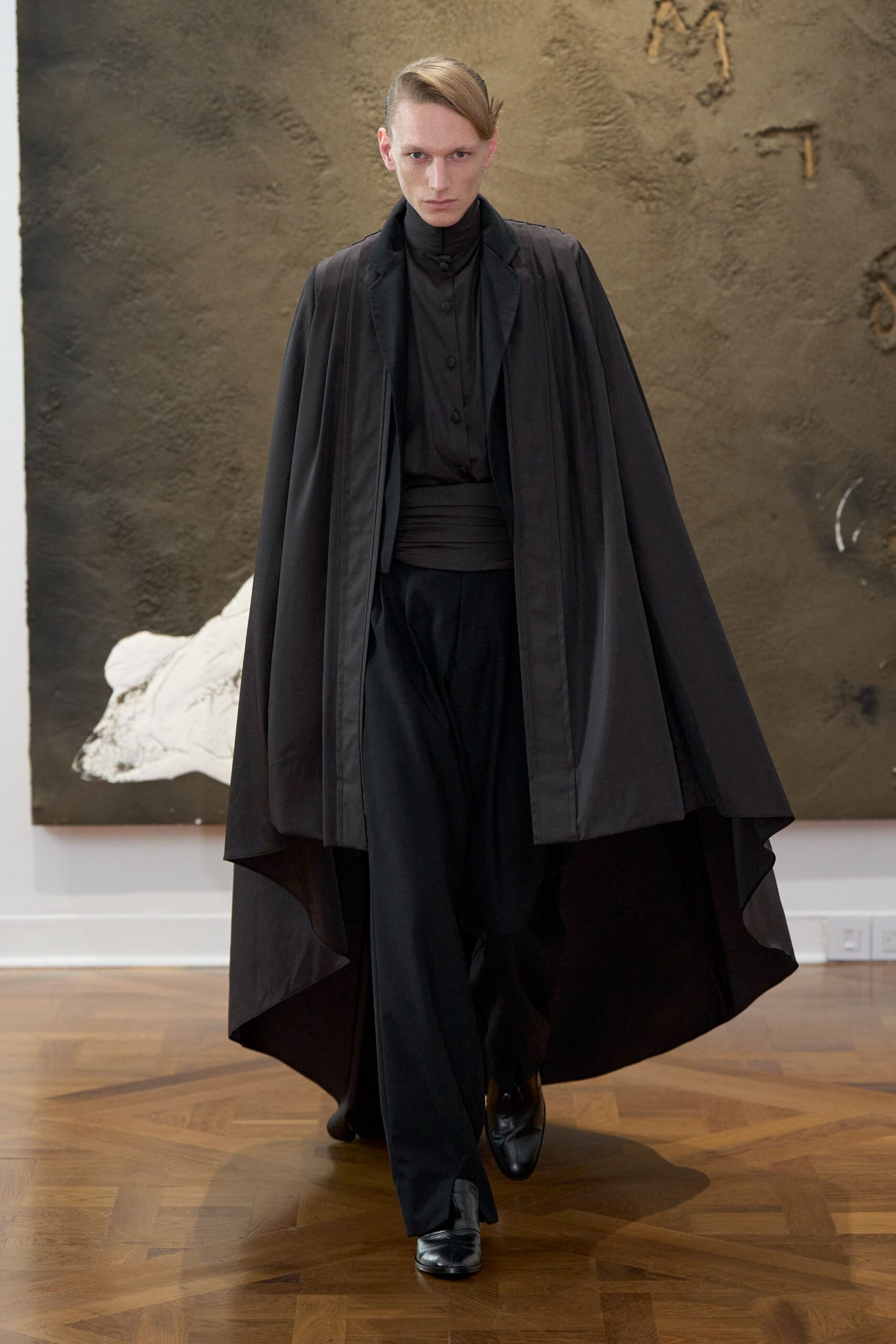 black layered belt