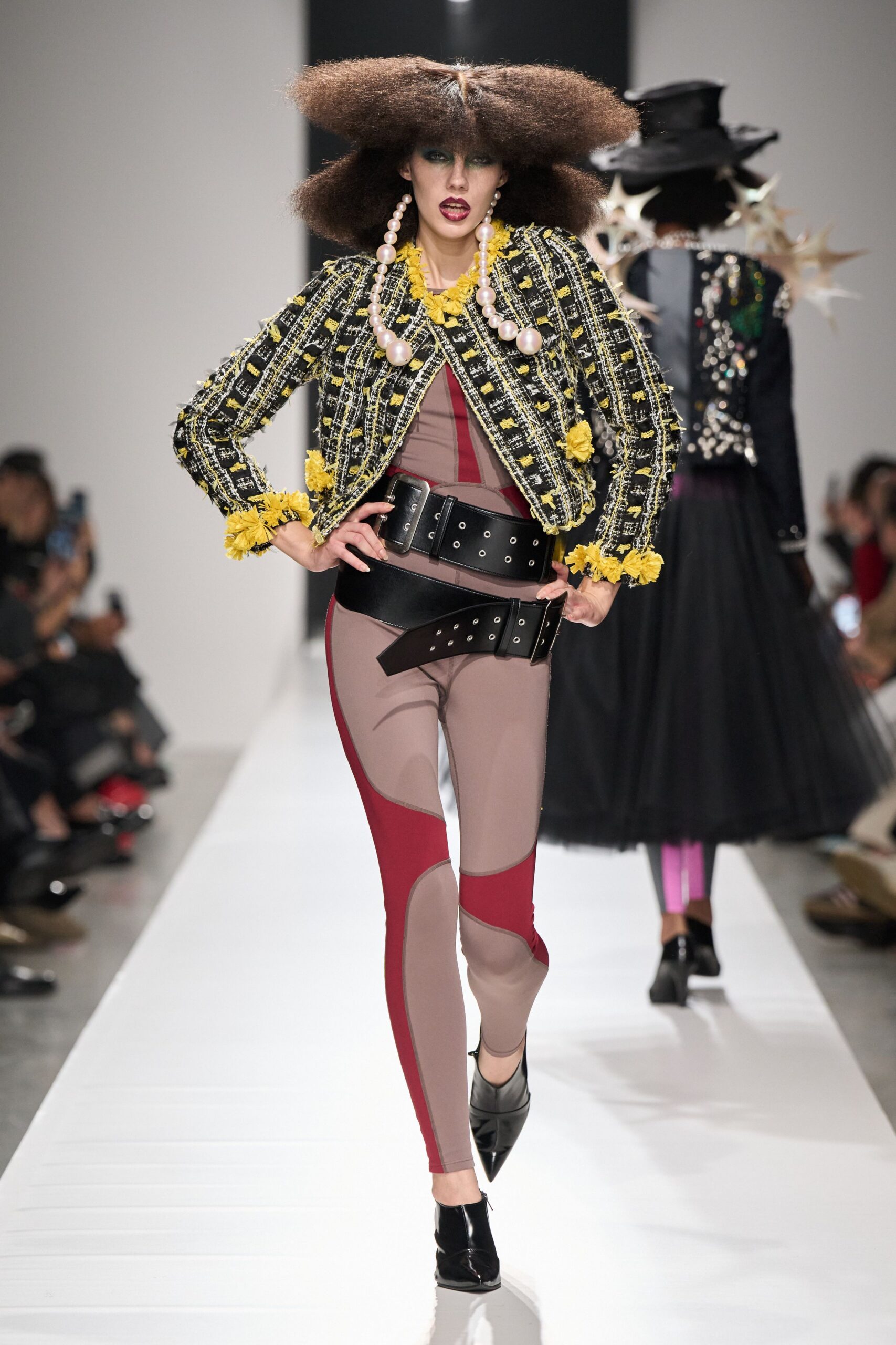 cropped tweed bouclé jacket