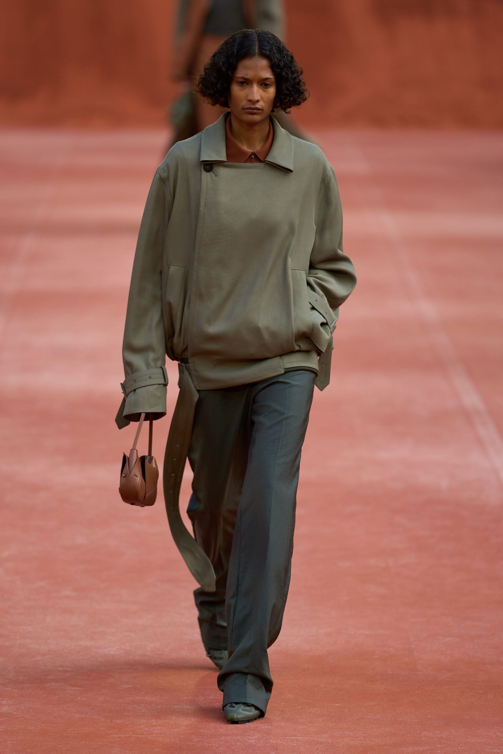 brown leather bag