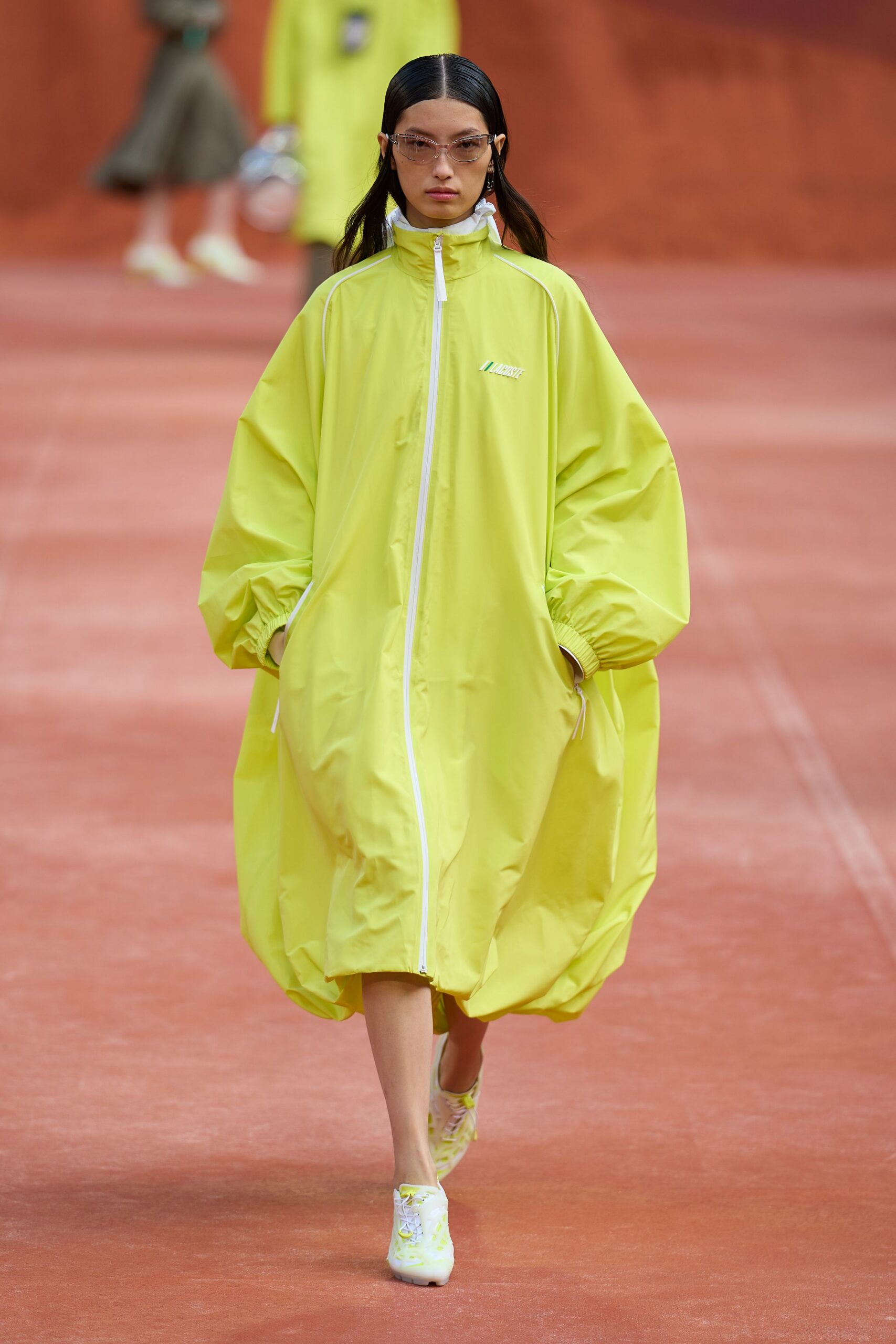 oversized neon windbreaker dress