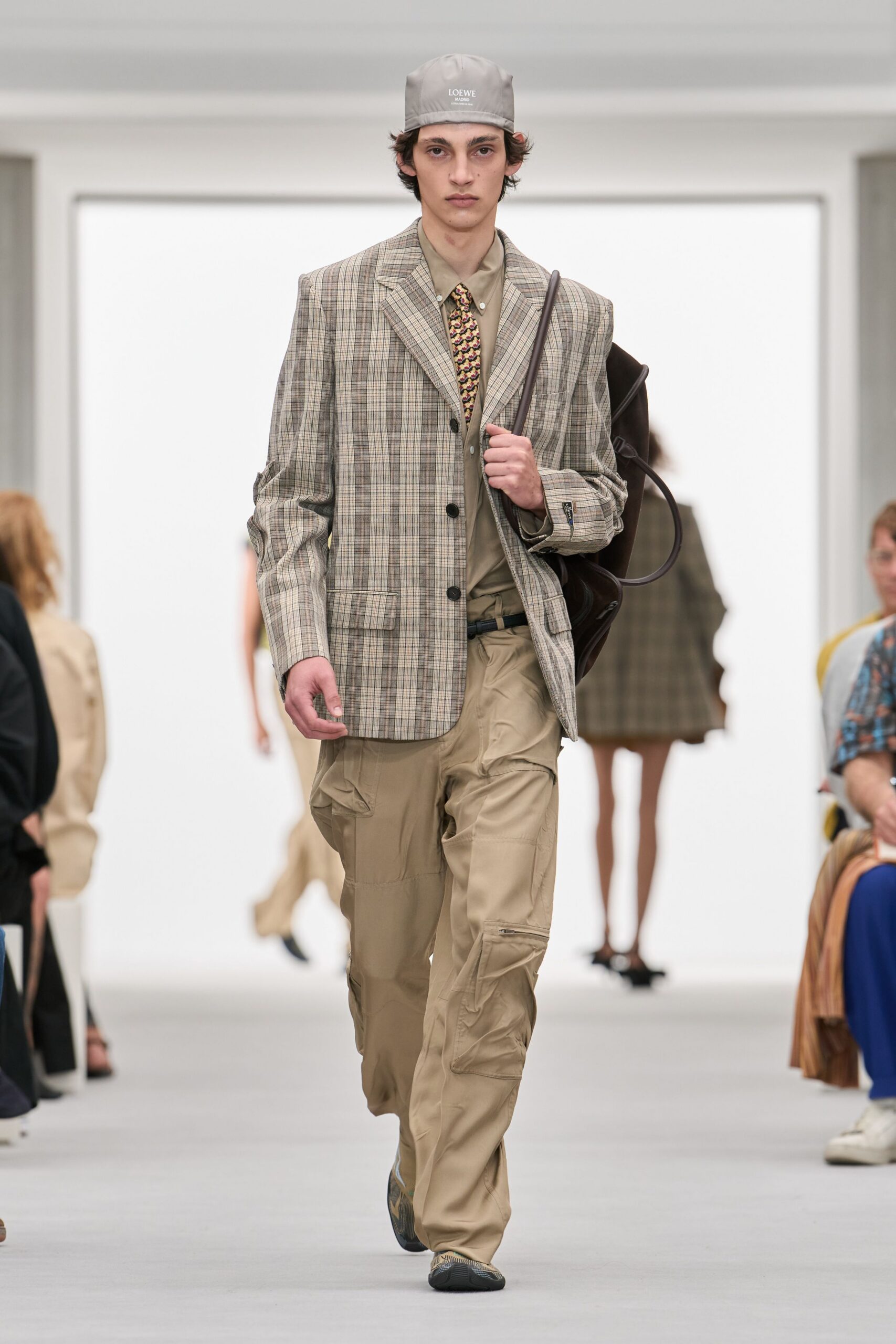 oversized checked blazer