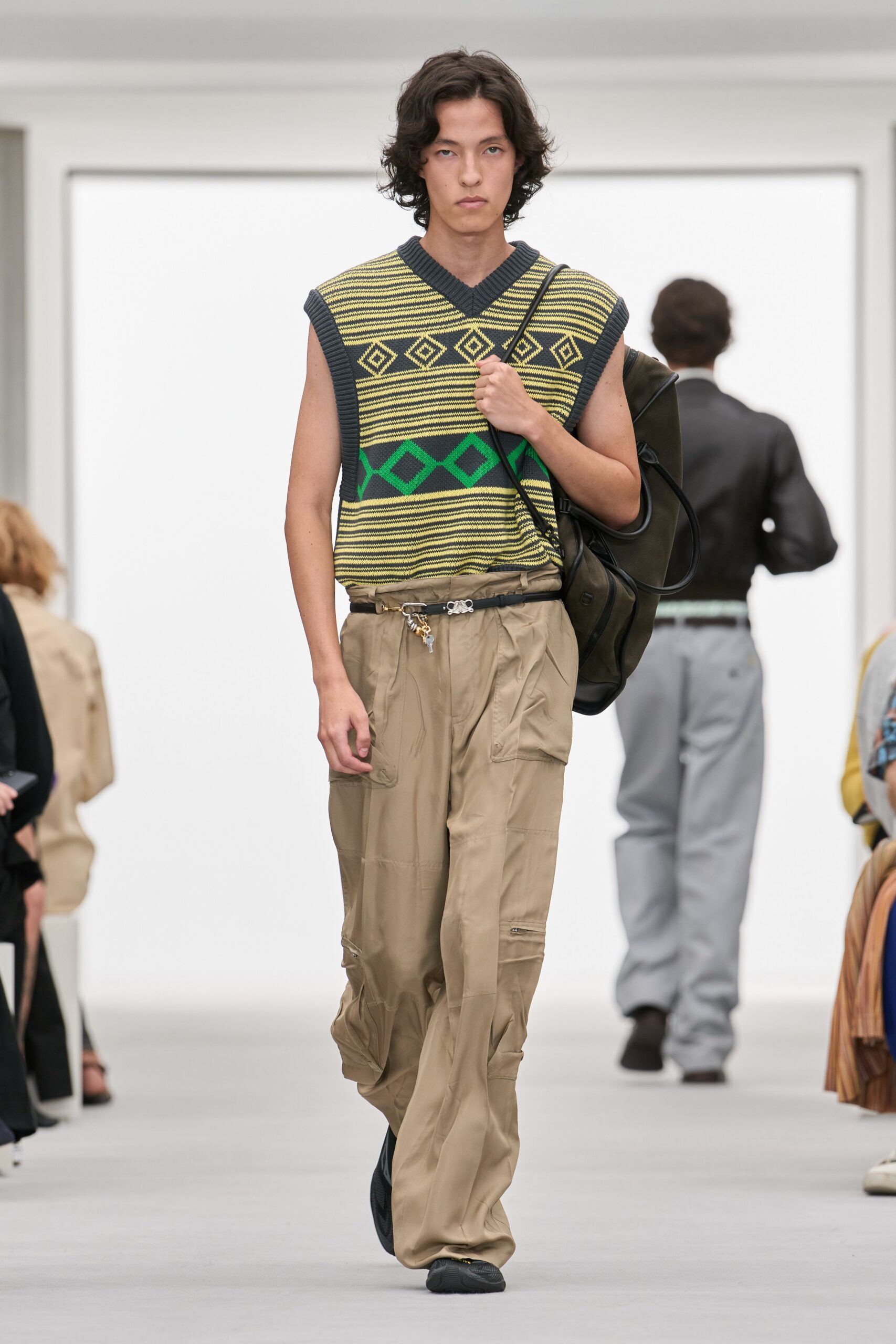 argyle striped sweater vest