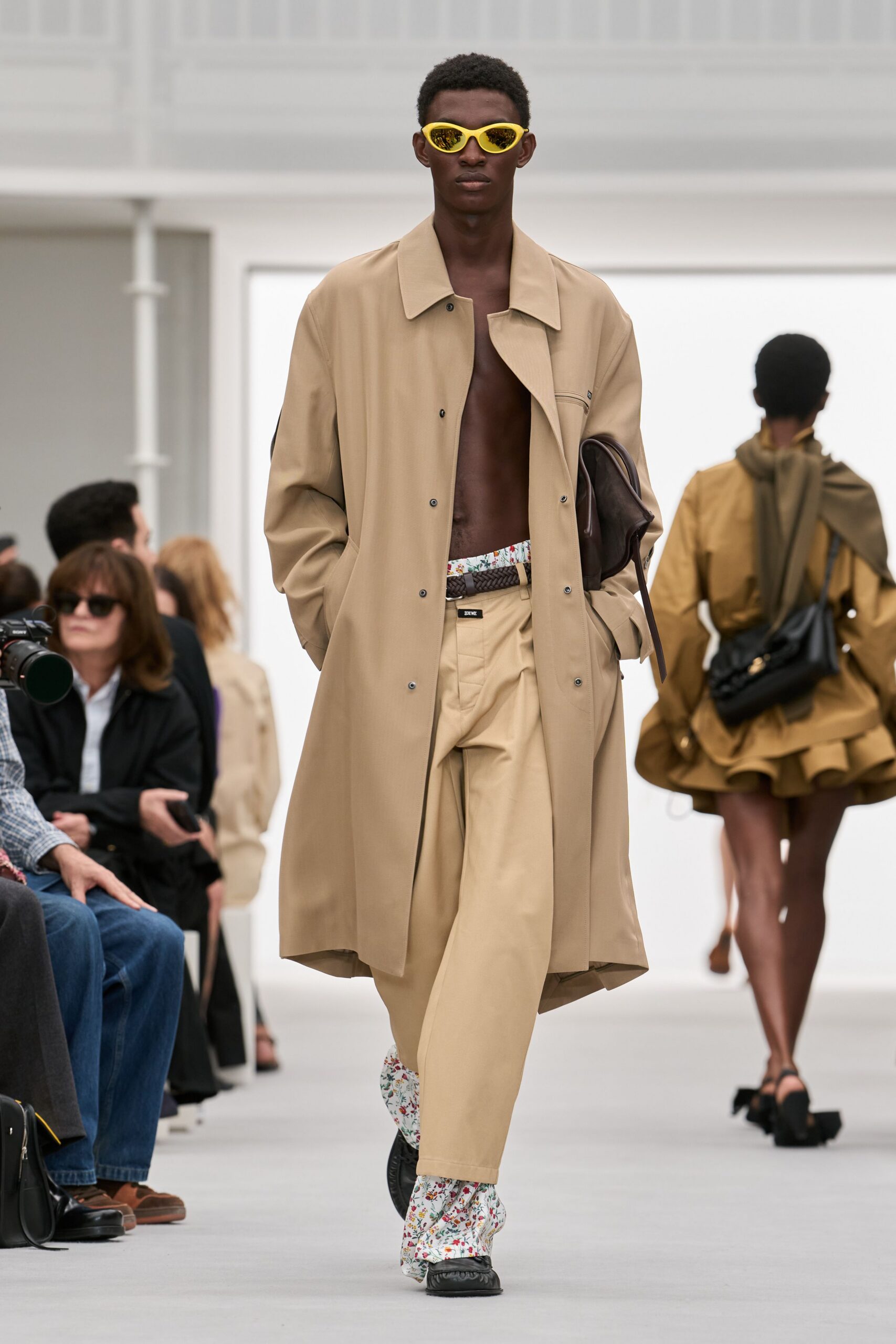 beige car coat