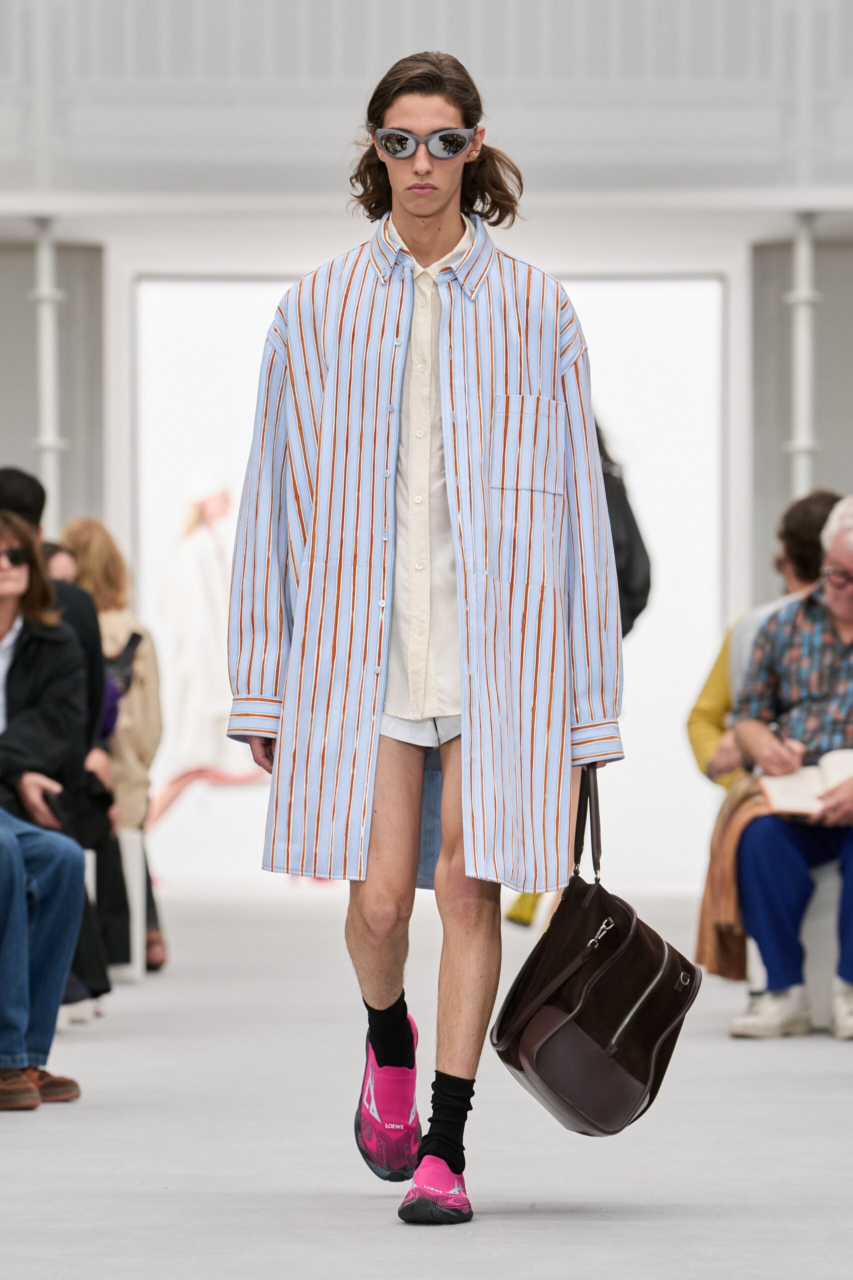 oversized striped overshirt
