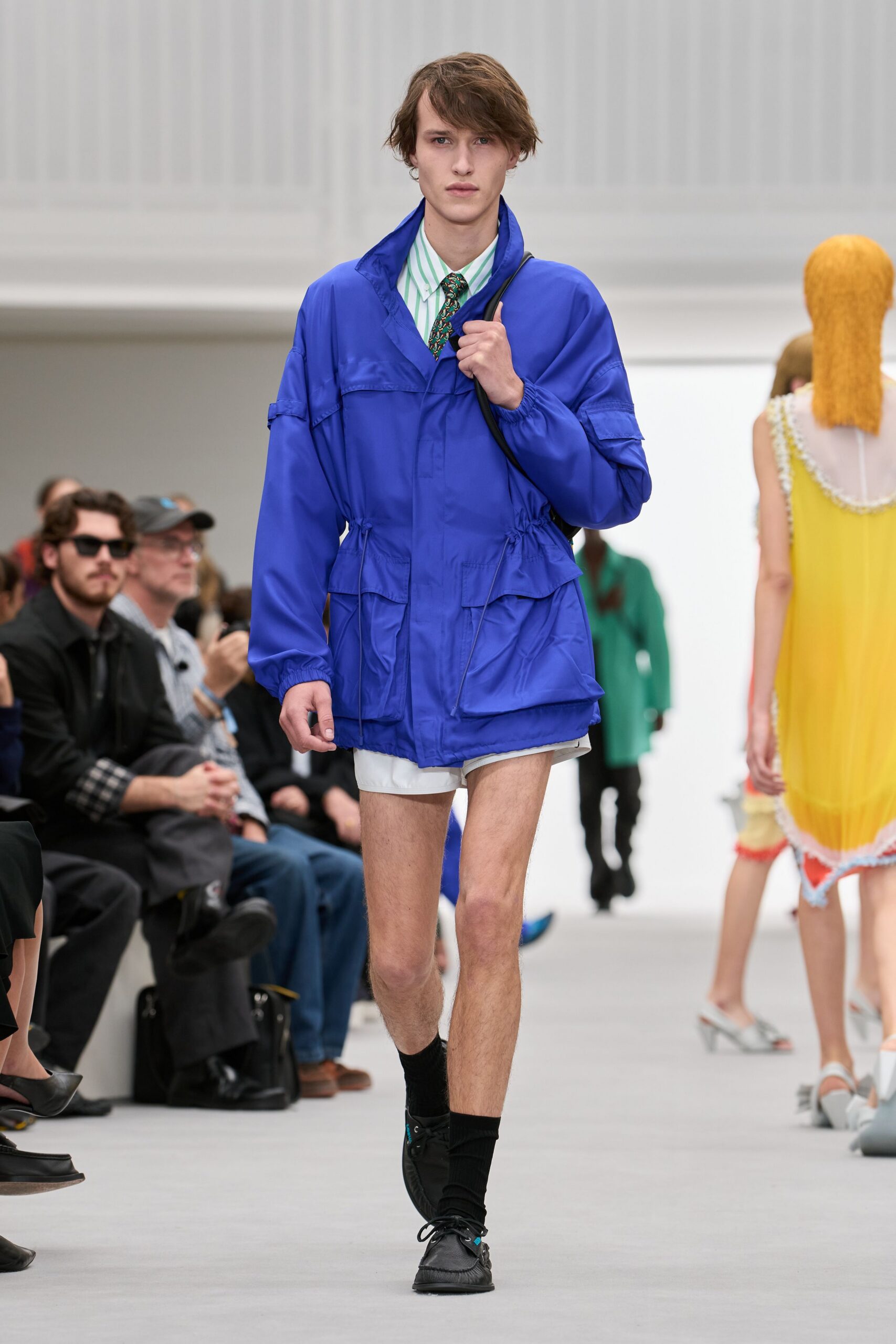 oversized blue utility parka