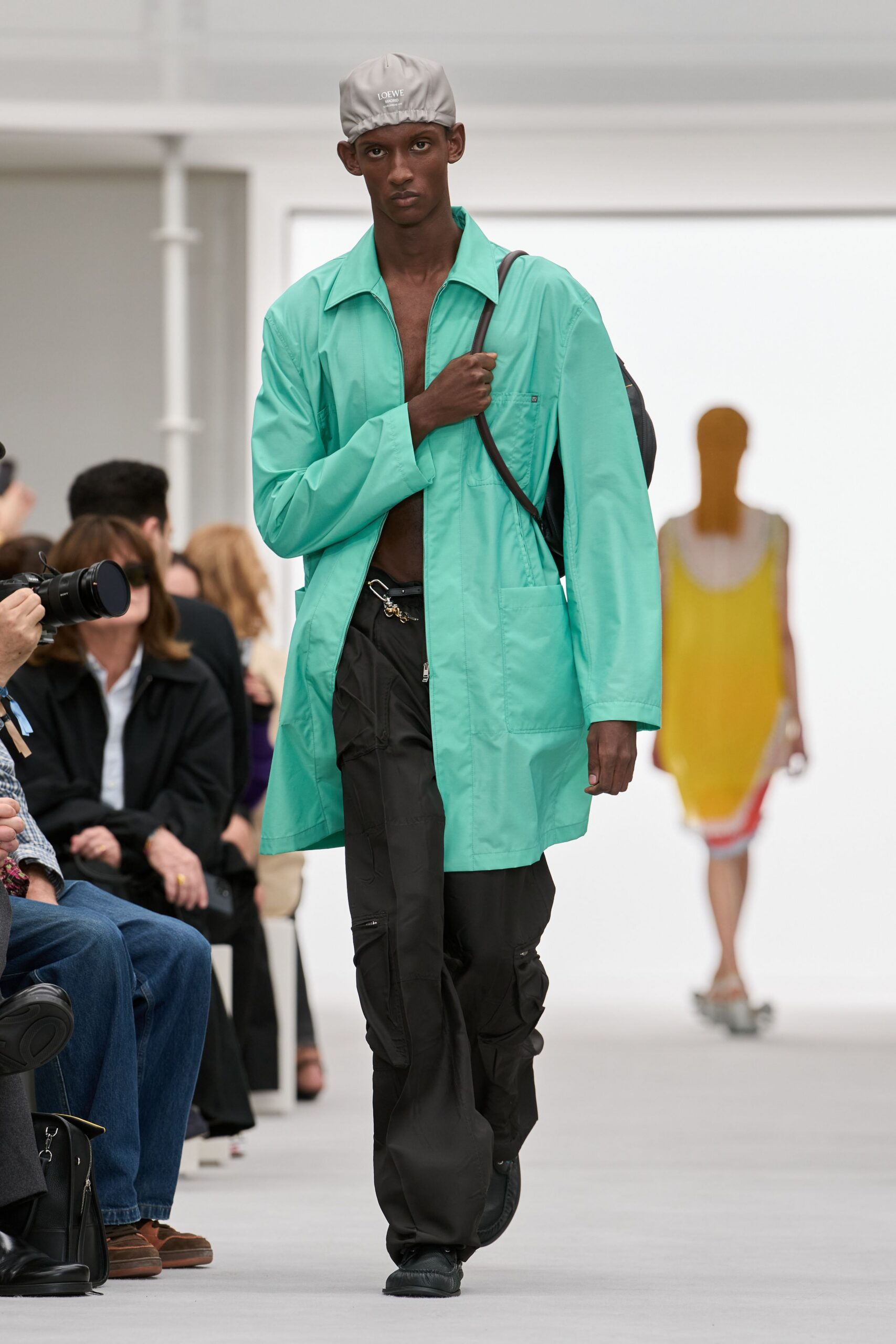 teal car coat