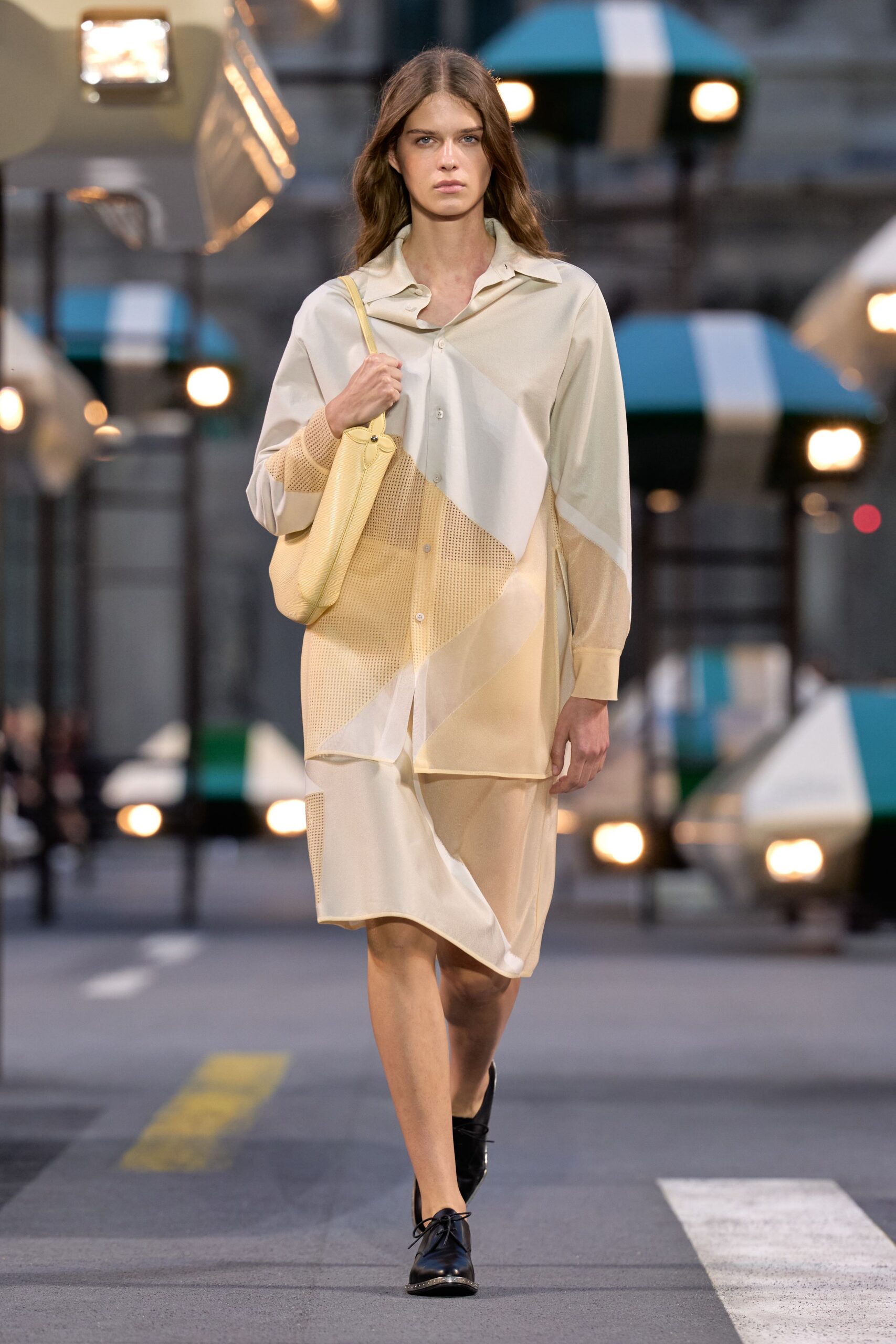 yellow leather bag