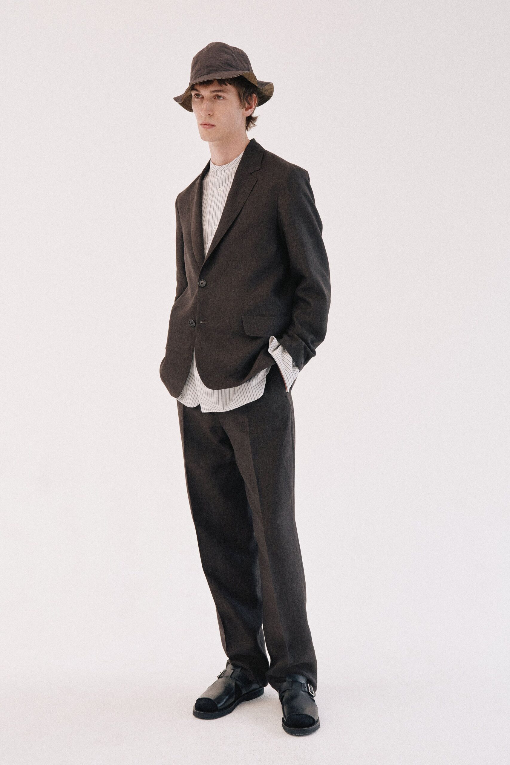 brown tailored blazer