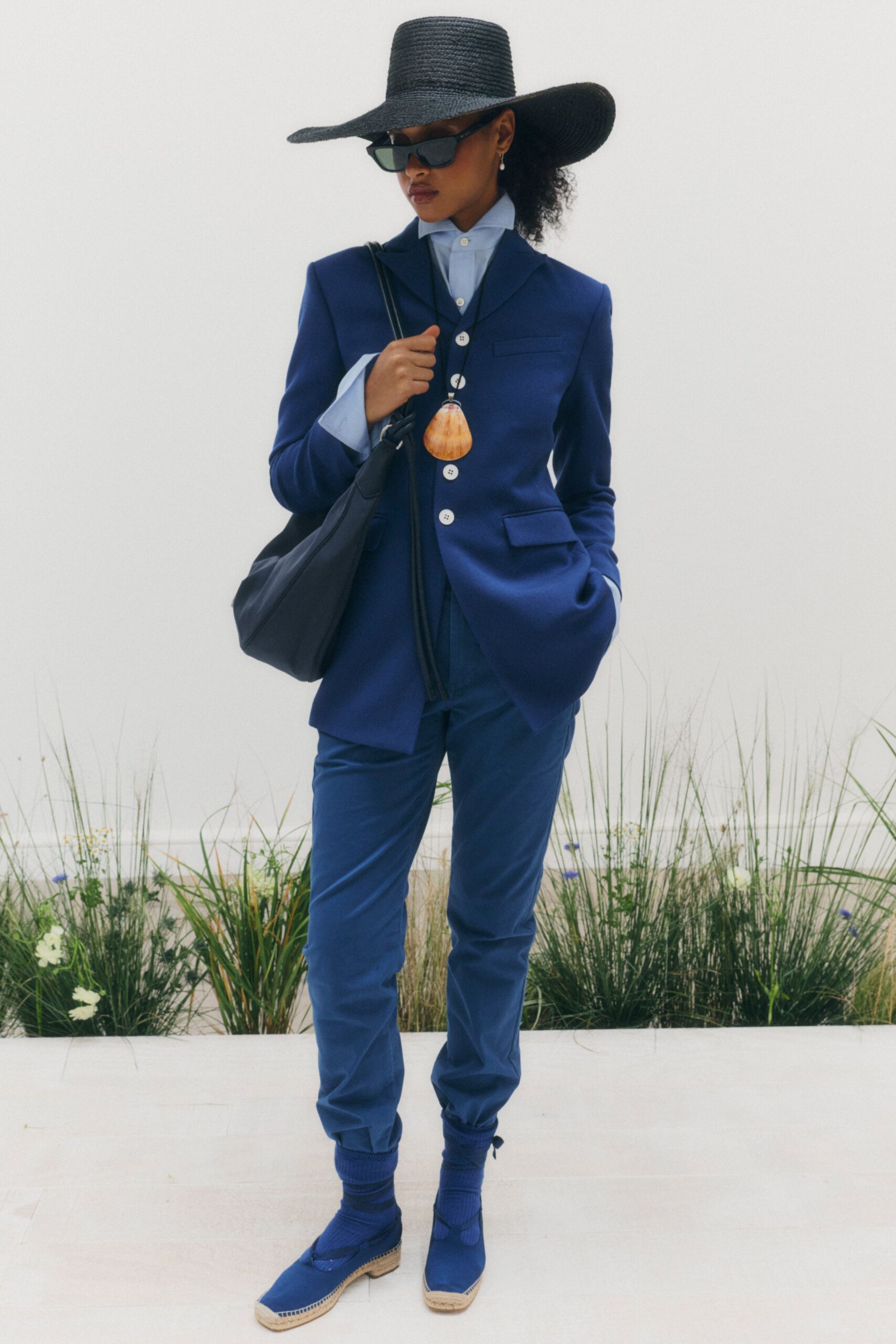 blue tailored blazer