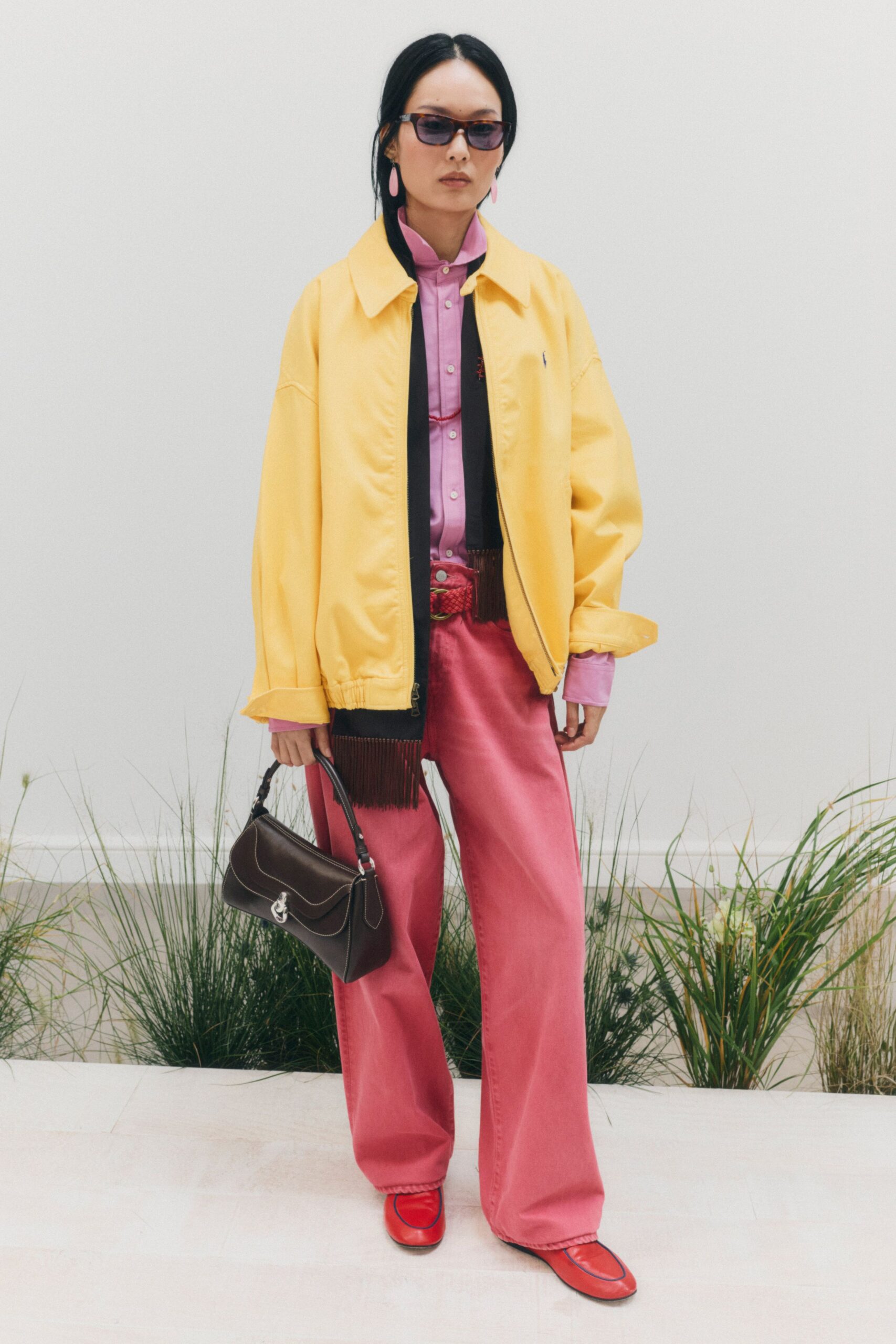 yellow bomber jacket