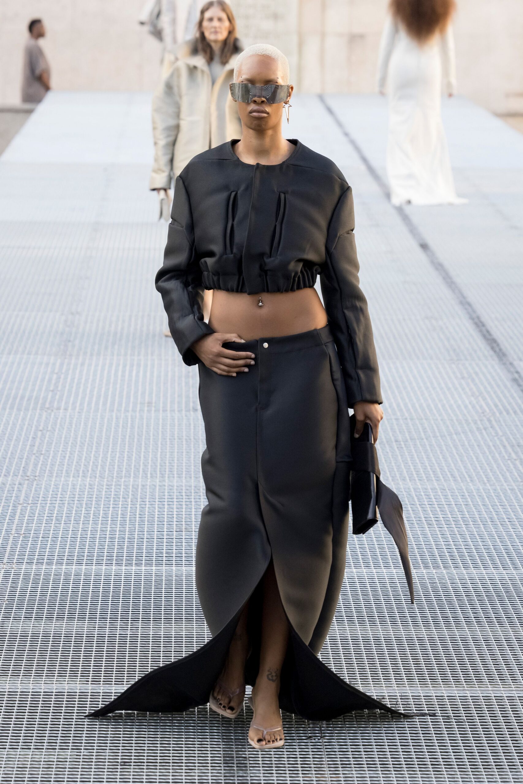 cropped black bolero jacket