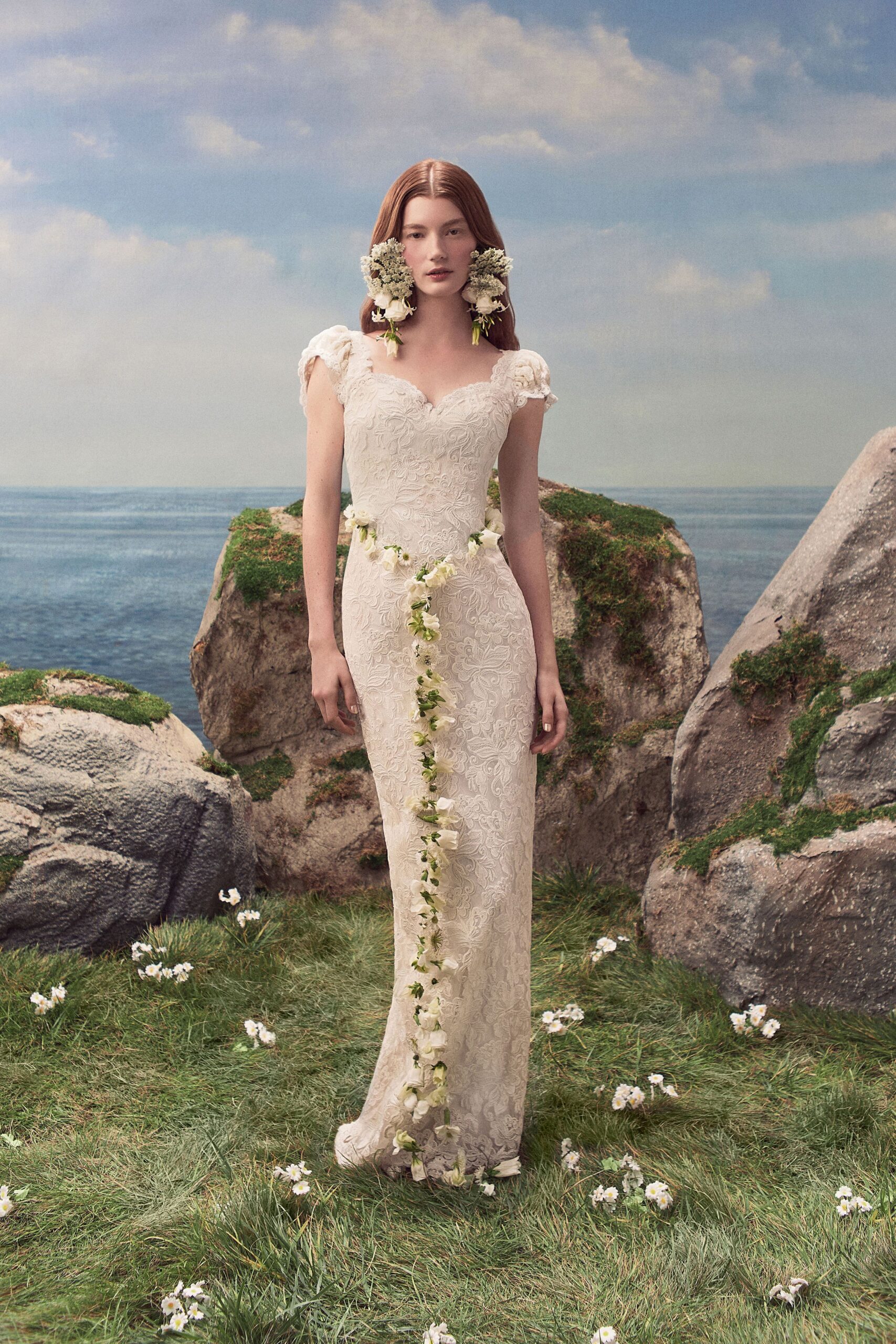 ivory lace bridal gown